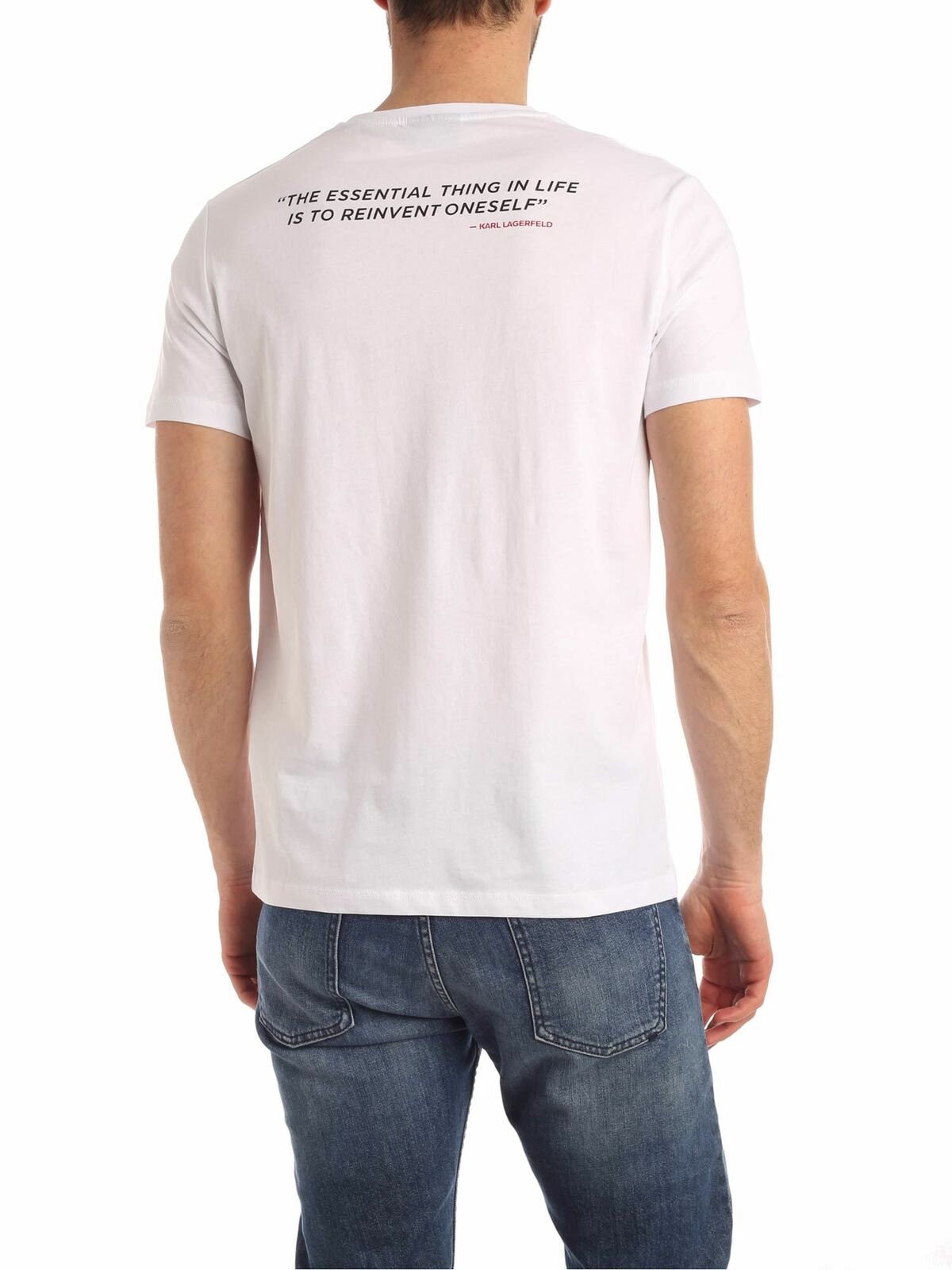 Karl Legend T-shirt in white 75509050122410 (KARL LAGERFELD / Tシャツ・カットソー ) | KARL LAGERFELD (カール・ラガーフェルド)(2)