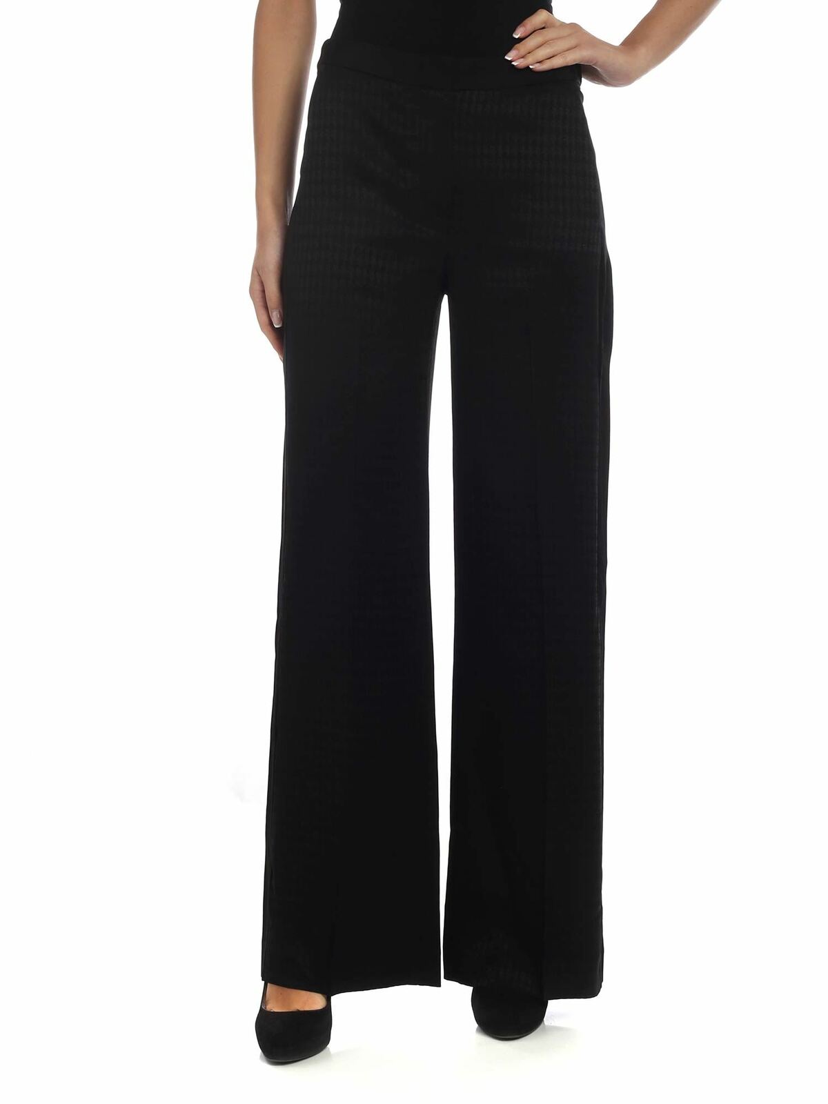 W/Karl trousers in black 96KW1007999 (KARL LAGERFELD / パンツ ) | KARL LAGERFELD (カール・ラガーフェルド)
