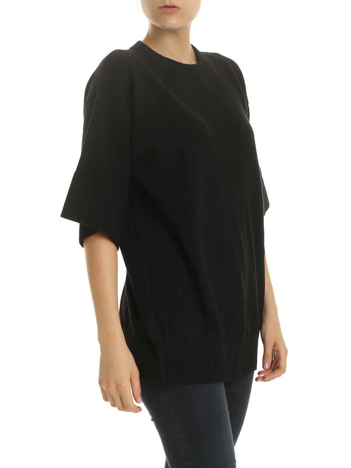 Pullover in black with cut-out CHS19AMP03510001 (See By Chloé / ニット・セーター・カーディガン ) | See By Chloé (シーバイクロエ)(1)