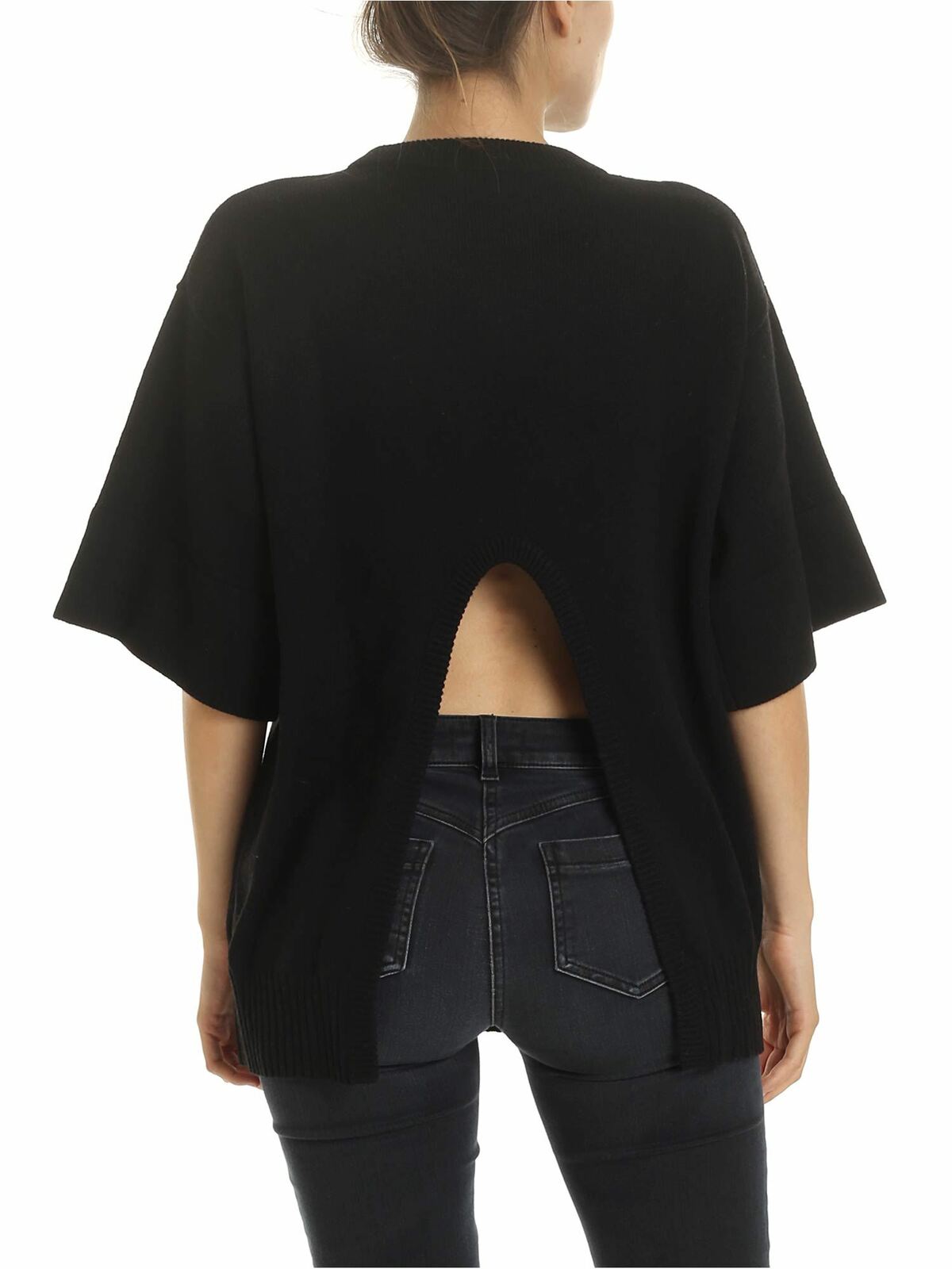 Pullover in black with cut-out CHS19AMP03510001 (See By Chloé / ニット・セーター・カーディガン ) | See By Chloé (シーバイクロエ)(2)