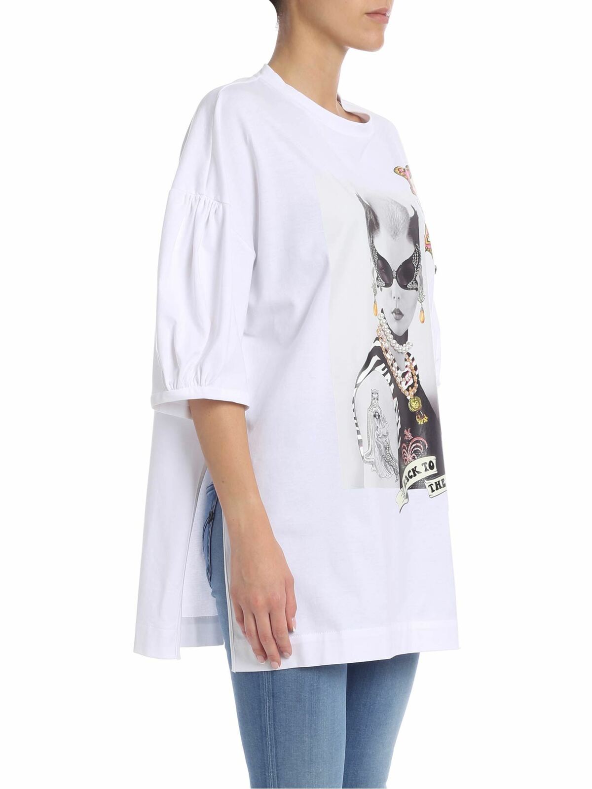 Back To The Future T-shirt in white 19IV2M0F05241521101 (VIVETTA / Tシャツ・カットソー ) | VIVETTA (ヴィヴェッタ)(1)