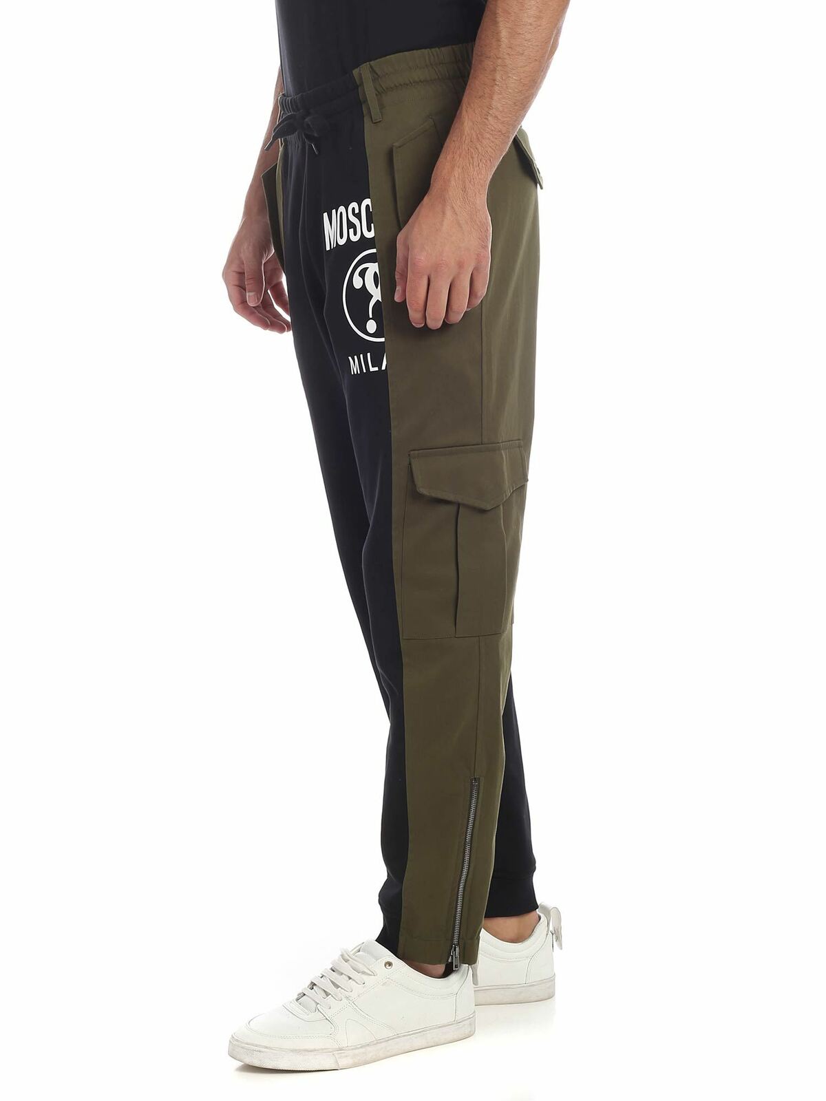 Double Question Mark cargo pants in green 03545221439 (MOSCHINO / パンツ ) | MOSCHINO (モスキーノ)(1)