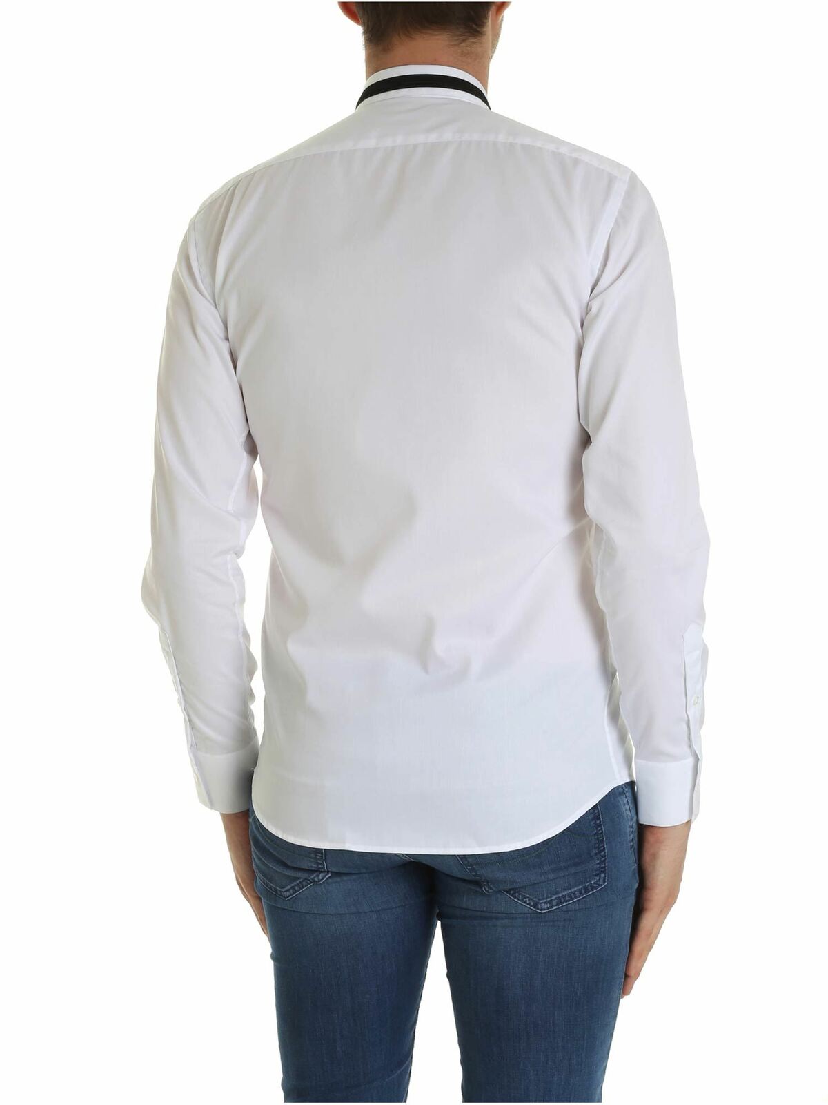 White shirt with black insert 605113592699103 (KARL LAGERFELD / シャツ・ブラウス ) | KARL LAGERFELD (カール・ラガーフェルド)(2)