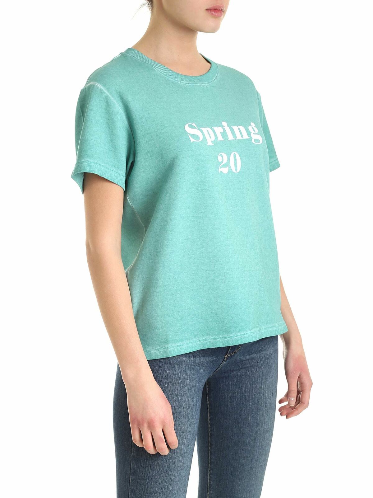 Dainty Blue T-shirt with logo CHS20SJH0411146L (See By Chloé / Tシャツ・カットソー ) | See By Chloé (シーバイクロエ)(1)