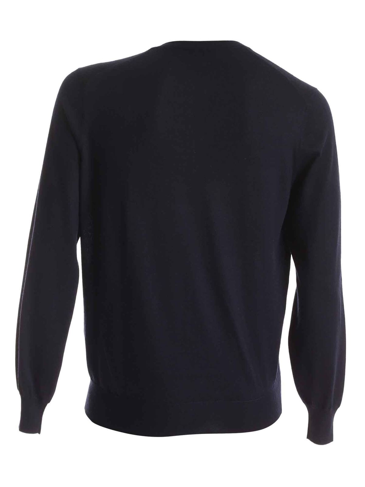 Grey edges pullover in dark blue M2300162CW425 (Brunello Cucinelli / ニット・セーター・カーディガン ) | Brunello Cucinelli (ブルネロ・クチネリ)(1)