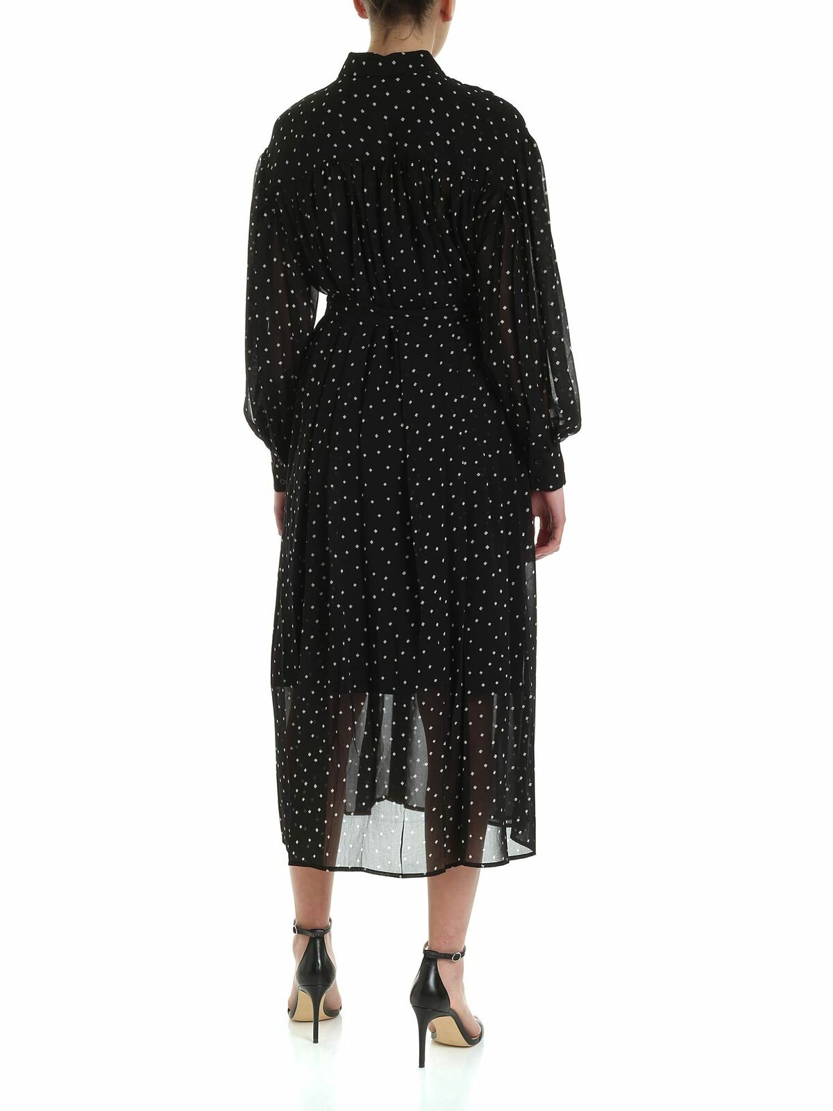 Shirt dress in black P0AD0EQLBFJ (DKNY / ワンピース・ドレス・オールインワン ) | DKNY (ディーケーエヌワイ)(2)