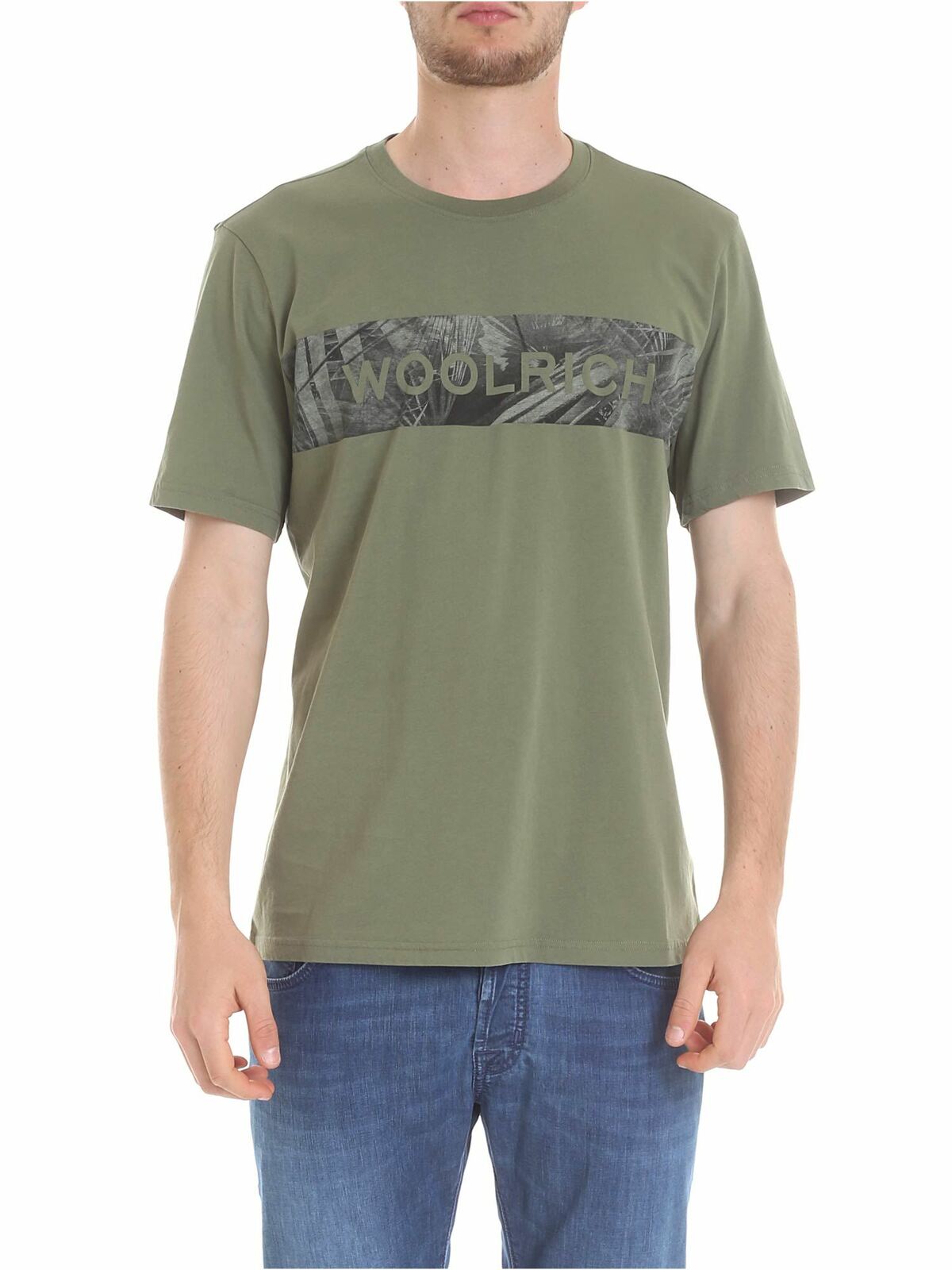 Green Floreal Logo T-shirt WOTEE1154UT14866373 (WOOLRICH / Tシャツ・カットソー ) | WOOLRICH (ウールリッチ)