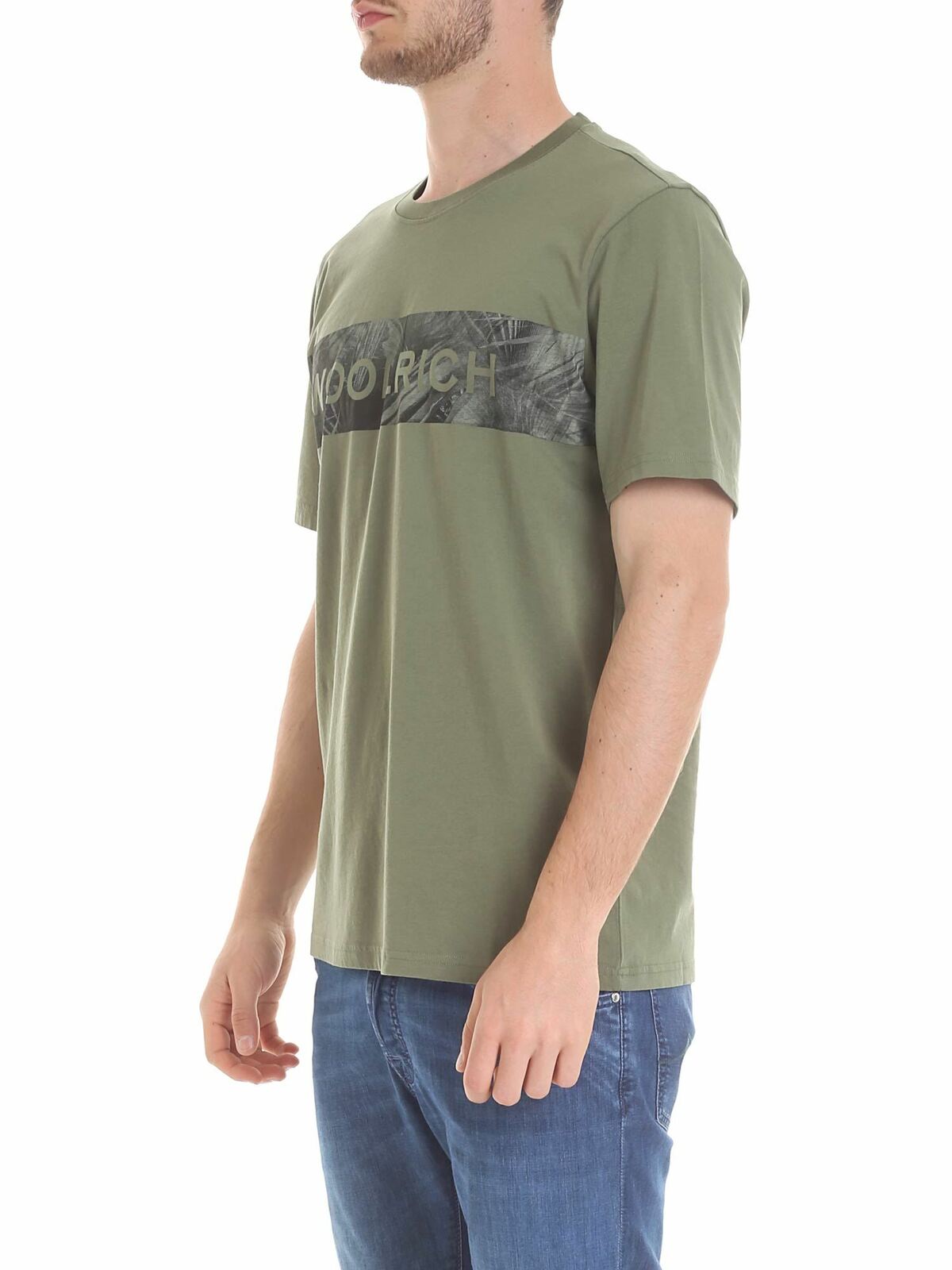 Green Floreal Logo T-shirt WOTEE1154UT14866373 (WOOLRICH / Tシャツ・カットソー ) | WOOLRICH (ウールリッチ)(1)