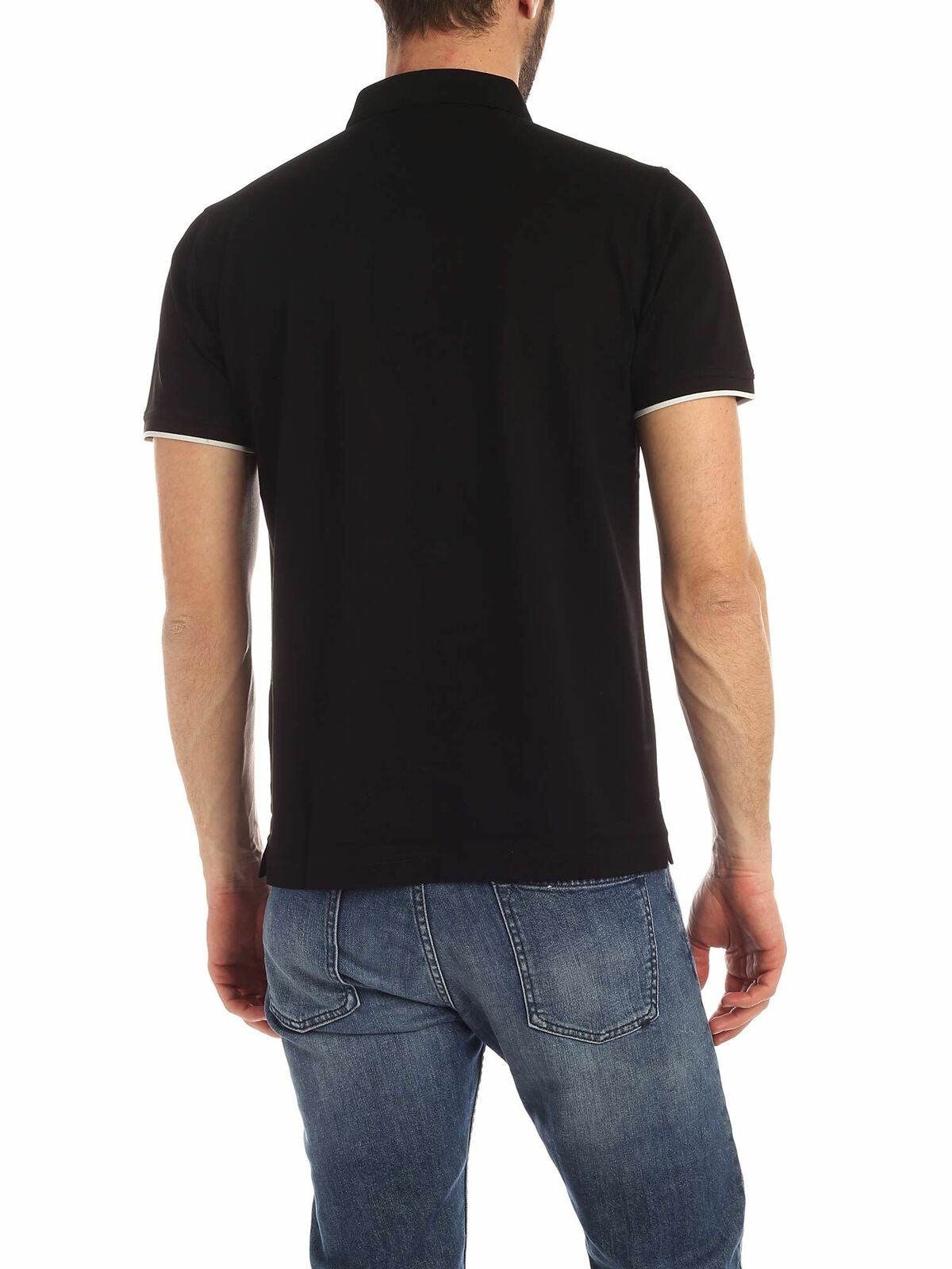 White logo polo shirt in black 755005501201990 (KARL LAGERFELD / ポロシャツ ) | KARL LAGERFELD (カール・ラガーフェルド)(2)