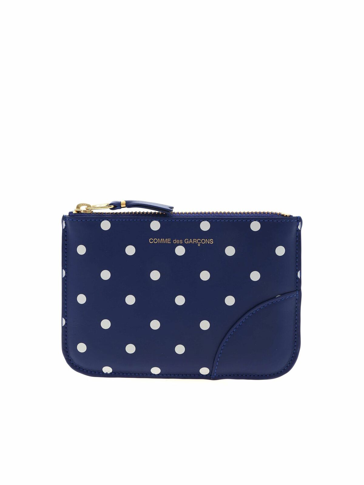 Polka Dots bag in blue SA8100PDNAVY (Comme Des Garçons Wallet / クラッチバッグ・ポーチ ) | Comme Des Garçons Wallet (コムデギャルソン ウォレット)