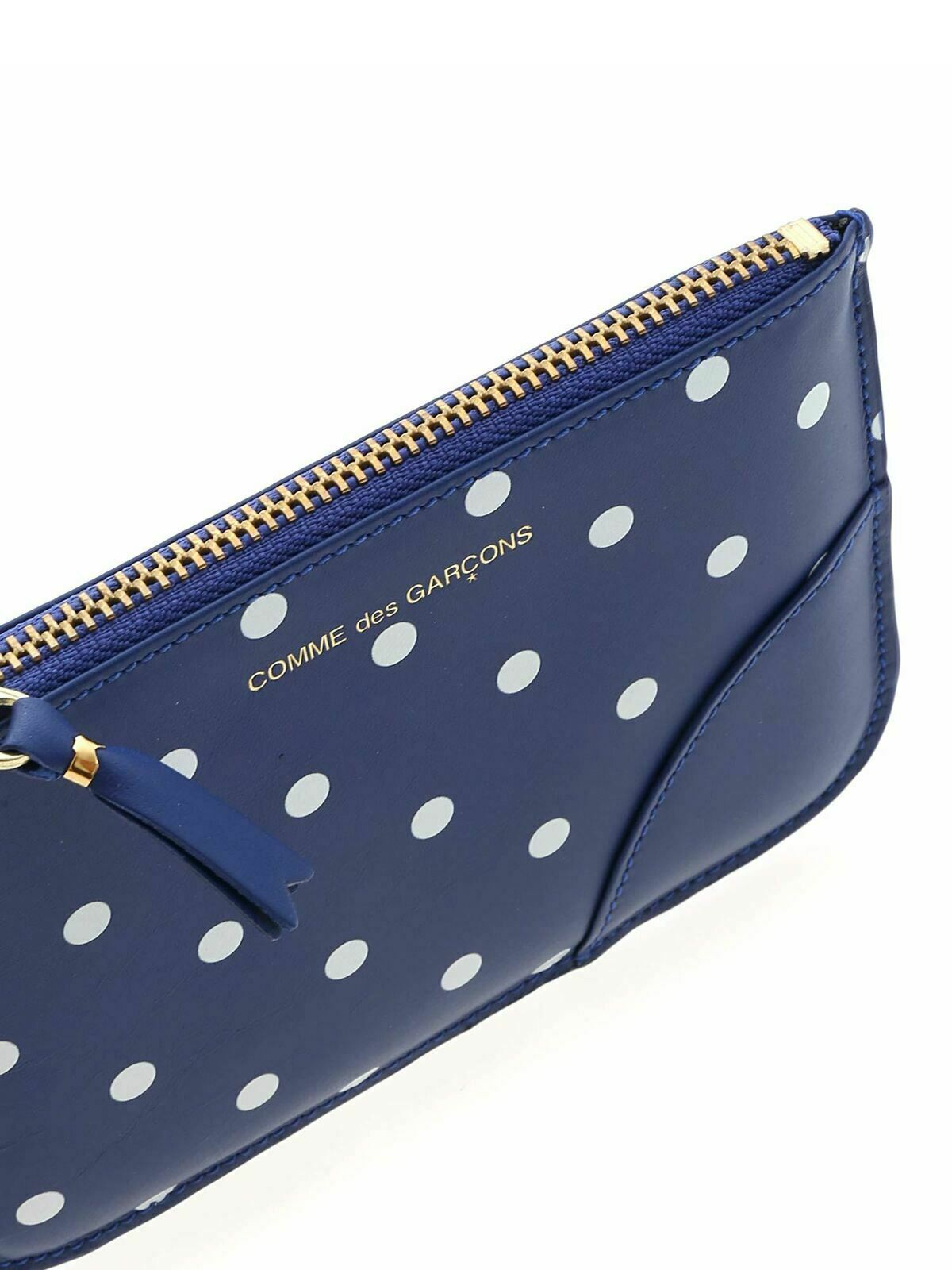 Polka Dots bag in blue SA8100PDNAVY (Comme Des Garçons Wallet / クラッチバッグ・ポーチ ) | Comme Des Garçons Wallet (コムデギャルソン ウォレット)(2)