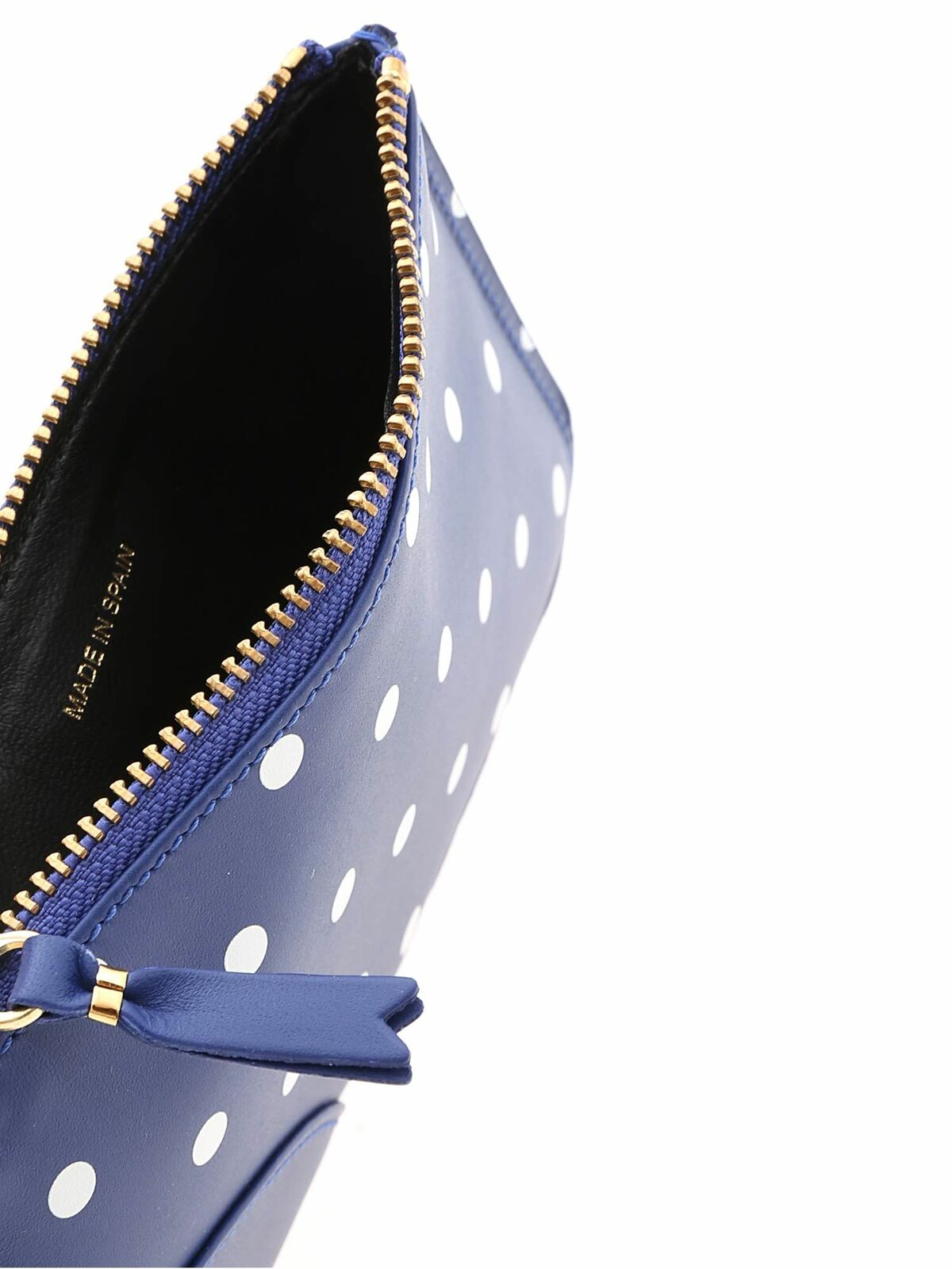 Polka Dots bag in blue SA8100PDNAVY (Comme Des Garçons Wallet / クラッチバッグ・ポーチ ) | Comme Des Garçons Wallet (コムデギャルソン ウォレット)(3)