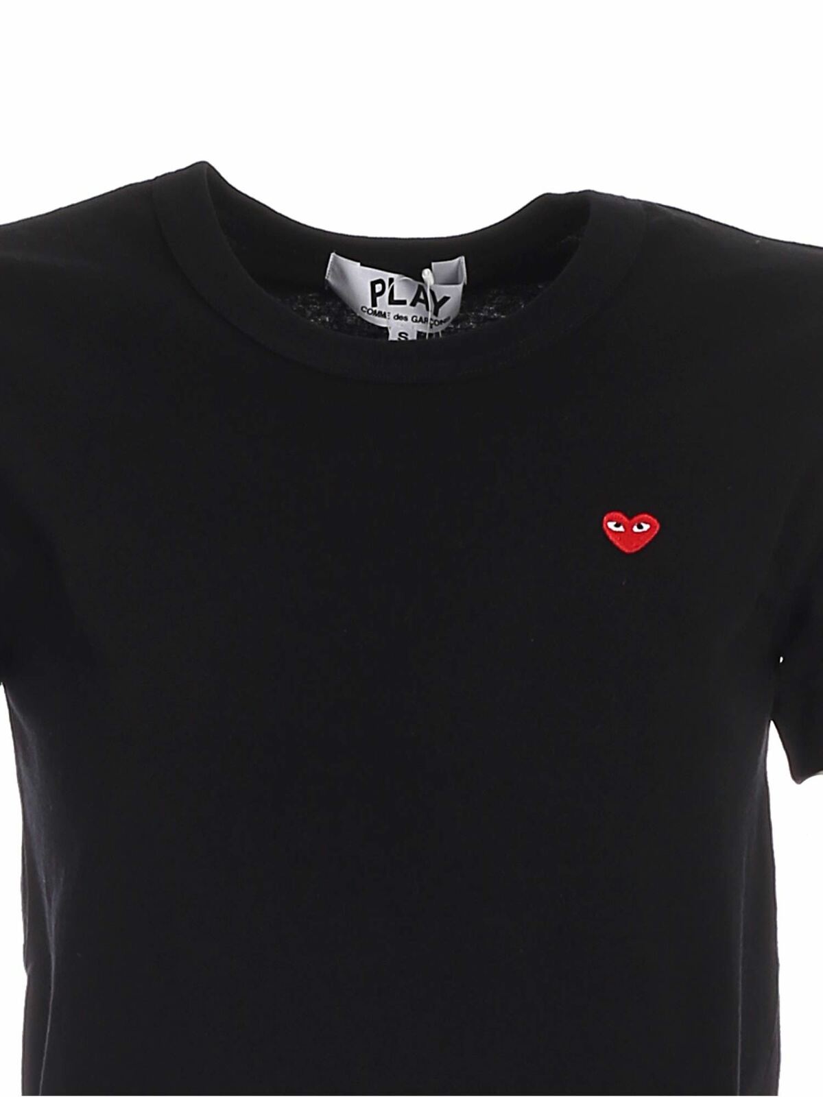 Red Heart patch T-shirt in black AZT1990511 (PLAY Comme Des Garçons / Tシャツ・カットソー ) | PLAY Comme Des Garçons (プレイ コムデギャルソン)(2)