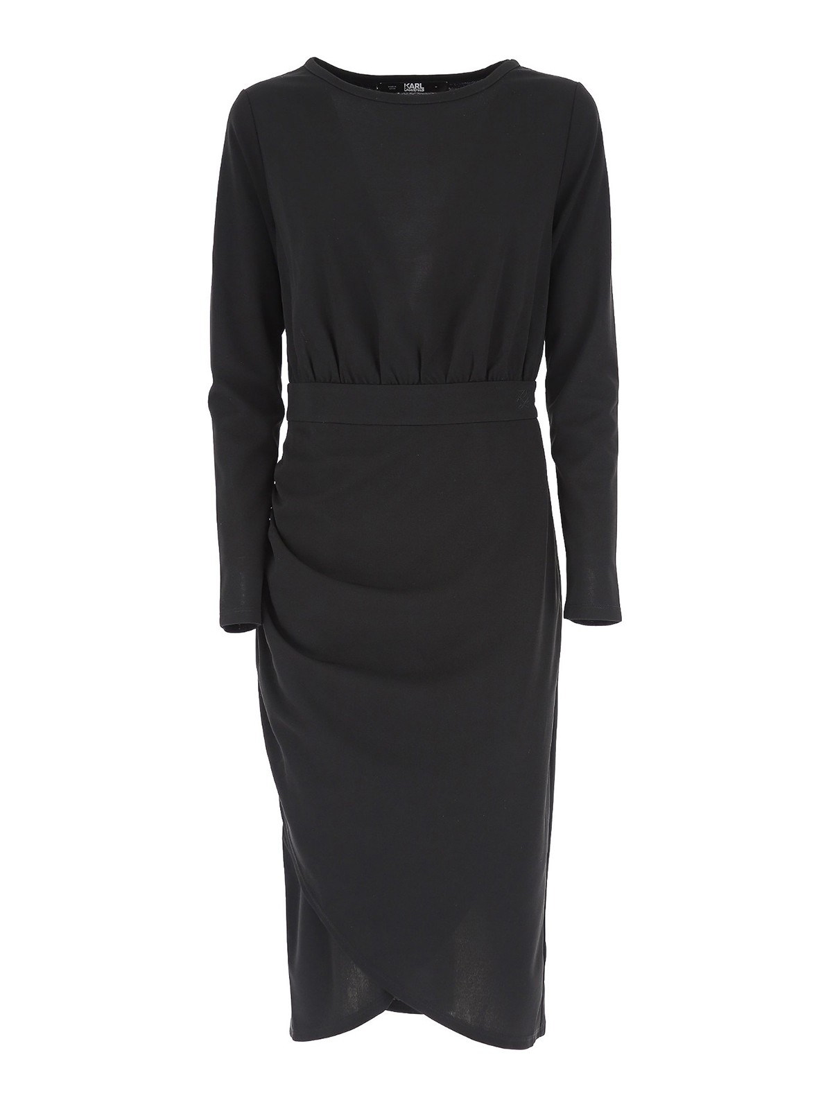 Long sleeve dress 230W1352999 (KARL LAGERFELD / ワンピース・ドレス・オールインワン ) | KARL LAGERFELD (カール・ラガーフェルド)