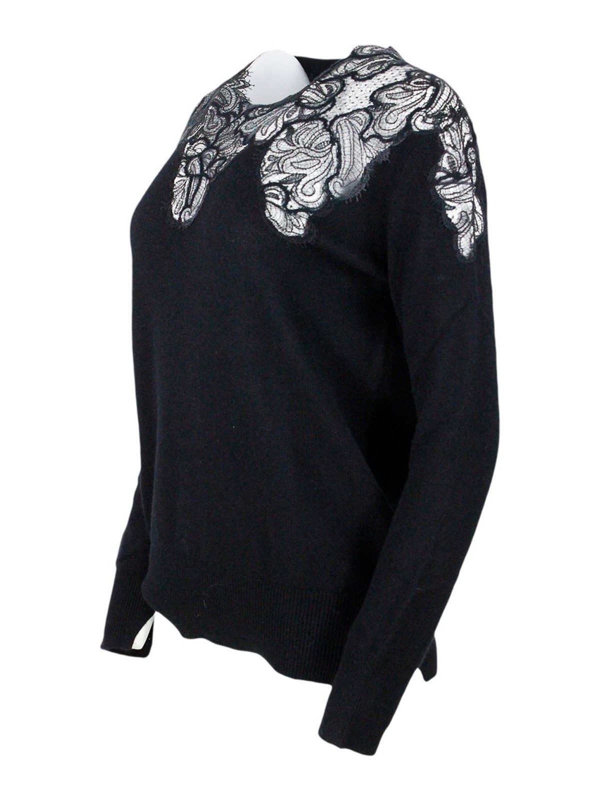 Lace trimmed cashmere sweater D415M300APPYUB4120 (ERMANNO SCERVINO / ニット・セーター・カーディガン ) | ERMANNO SCERVINO (エルマンノ シェルヴィーノ)(2)