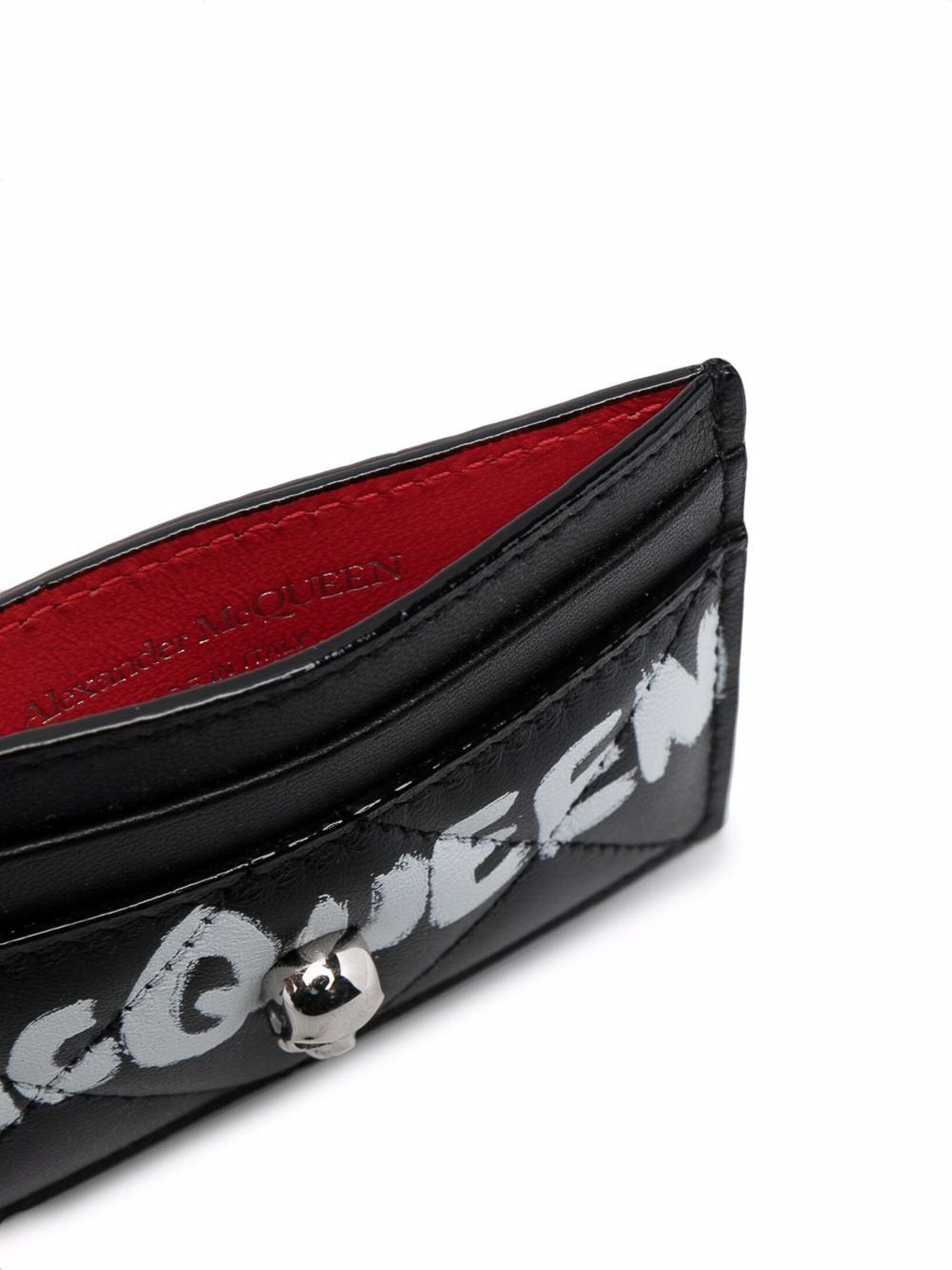 Graffiti logo-print quilted cardholder 632038C8Z571095 (Alexander McQUEEN / 財布・カードケース ) | Alexander McQUEEN (アレキサンダー・マックイーン)(2)