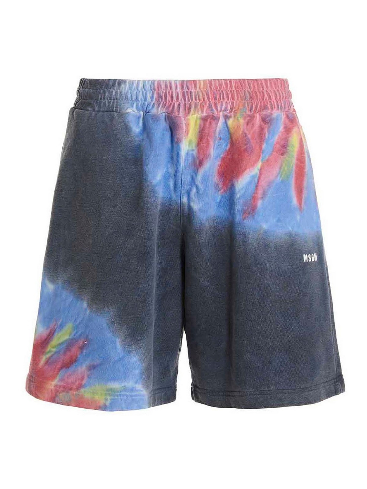 Logo print tie dye bermuda shorts 3440MB6023709288 (MSGM / ショートパンツ ) | MSGM (エムエスジーエム)