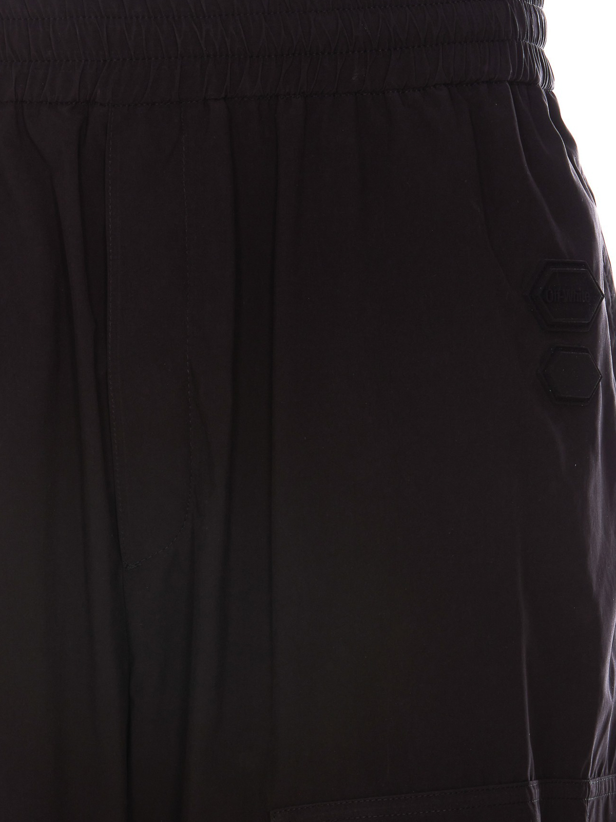 Front logo patch trousers OMCA238F22FAB0021000 (Off-White / パンツ ) | Off-White (オフホワイト)(3)