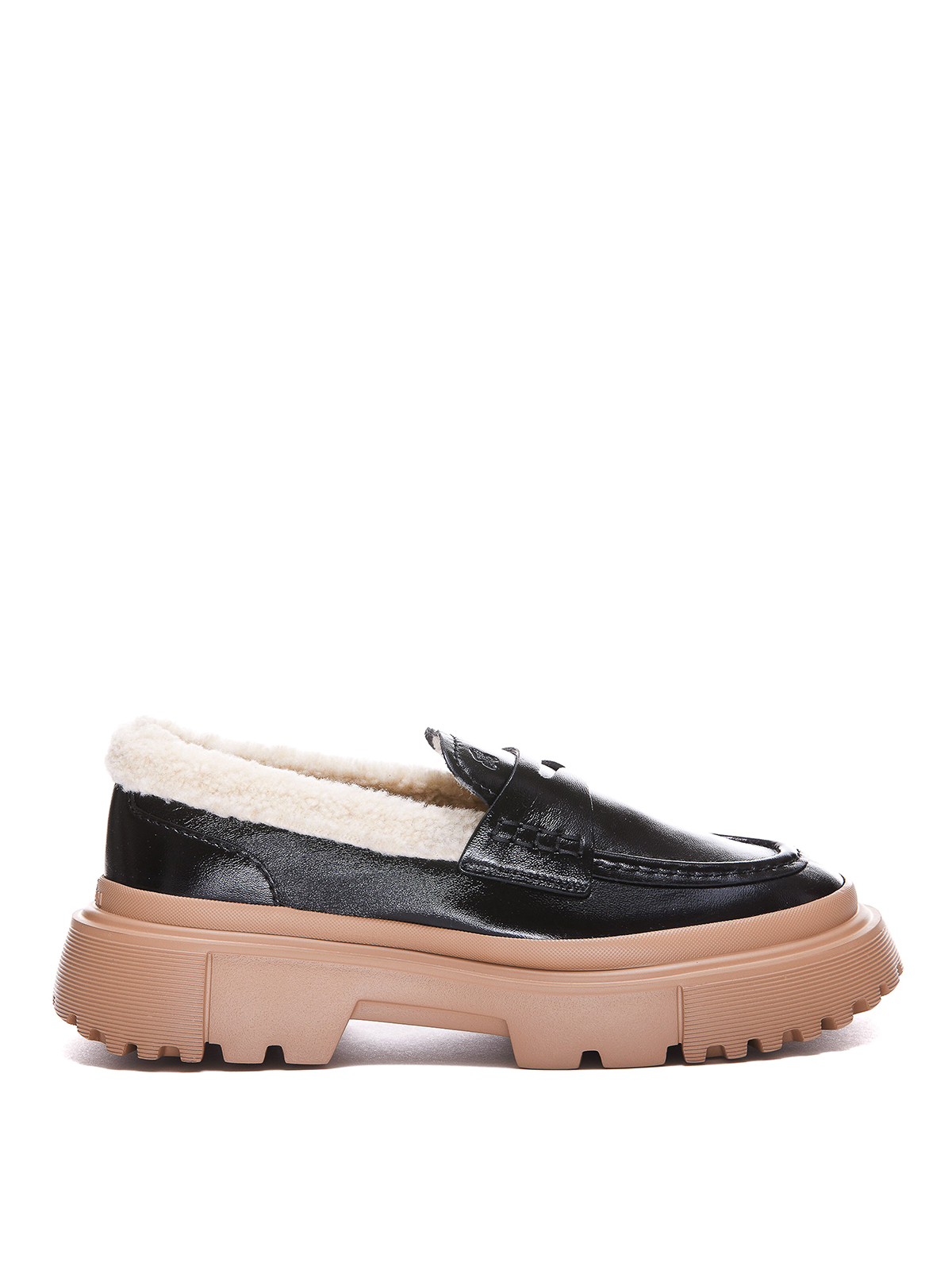 Leather loafers with Teddy lining HXW6290EP5044A0L0O (HOGAN / ローファー ) | HOGAN (ホーガン)