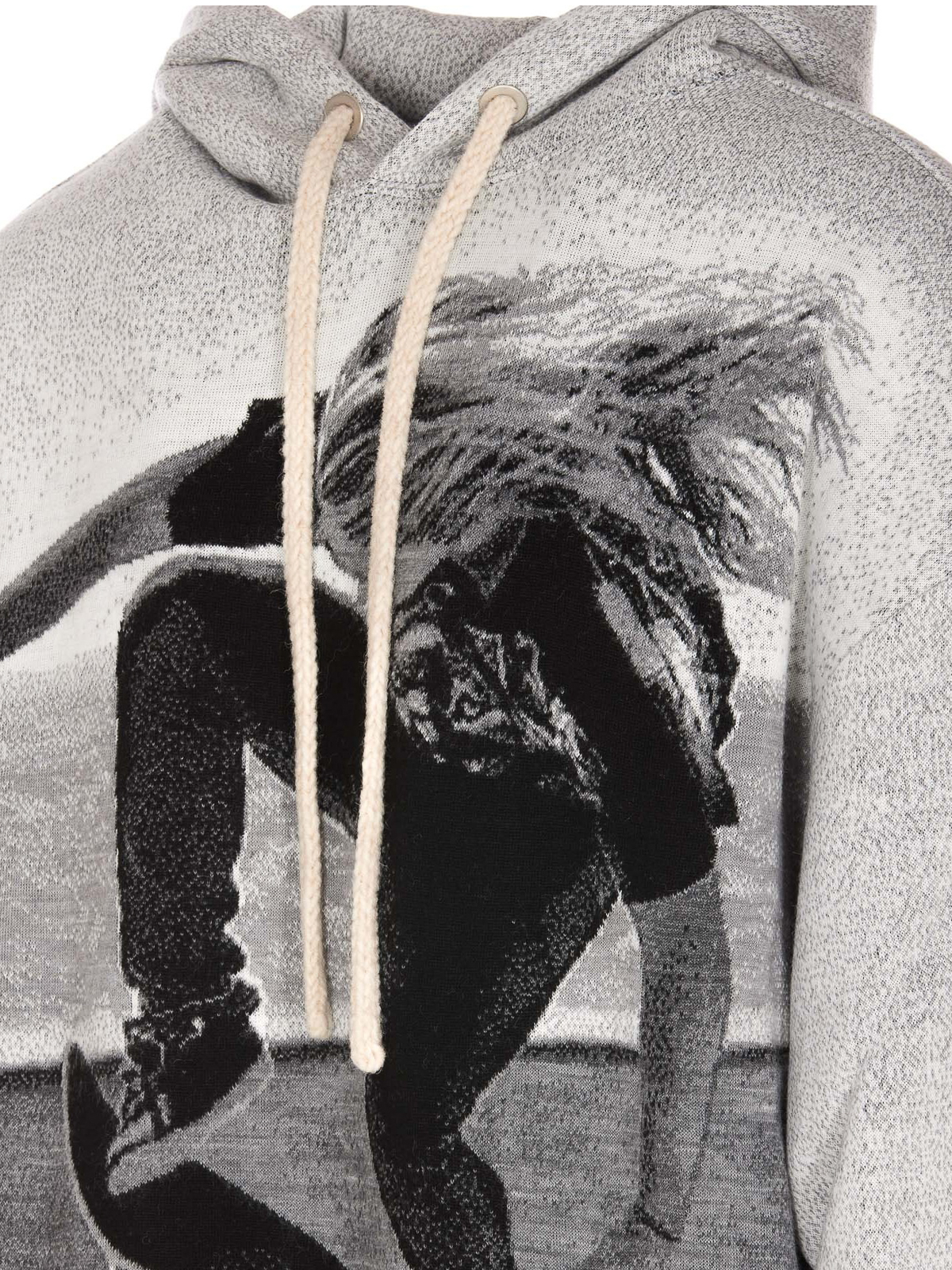 Printed colour block hoodie PMHA055F22KNI0010810 (Palm Angels / スウェット・フーディー ) | Palm Angels (パームエンジェルス)(2)