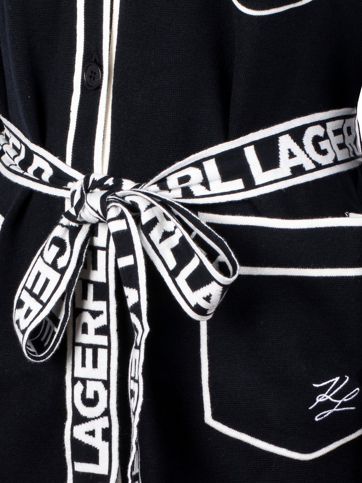 Belted cardigan 221W2003998 (KARL LAGERFELD / ニット・セーター・カーディガン ) | KARL LAGERFELD (カール・ラガーフェルド)(3)