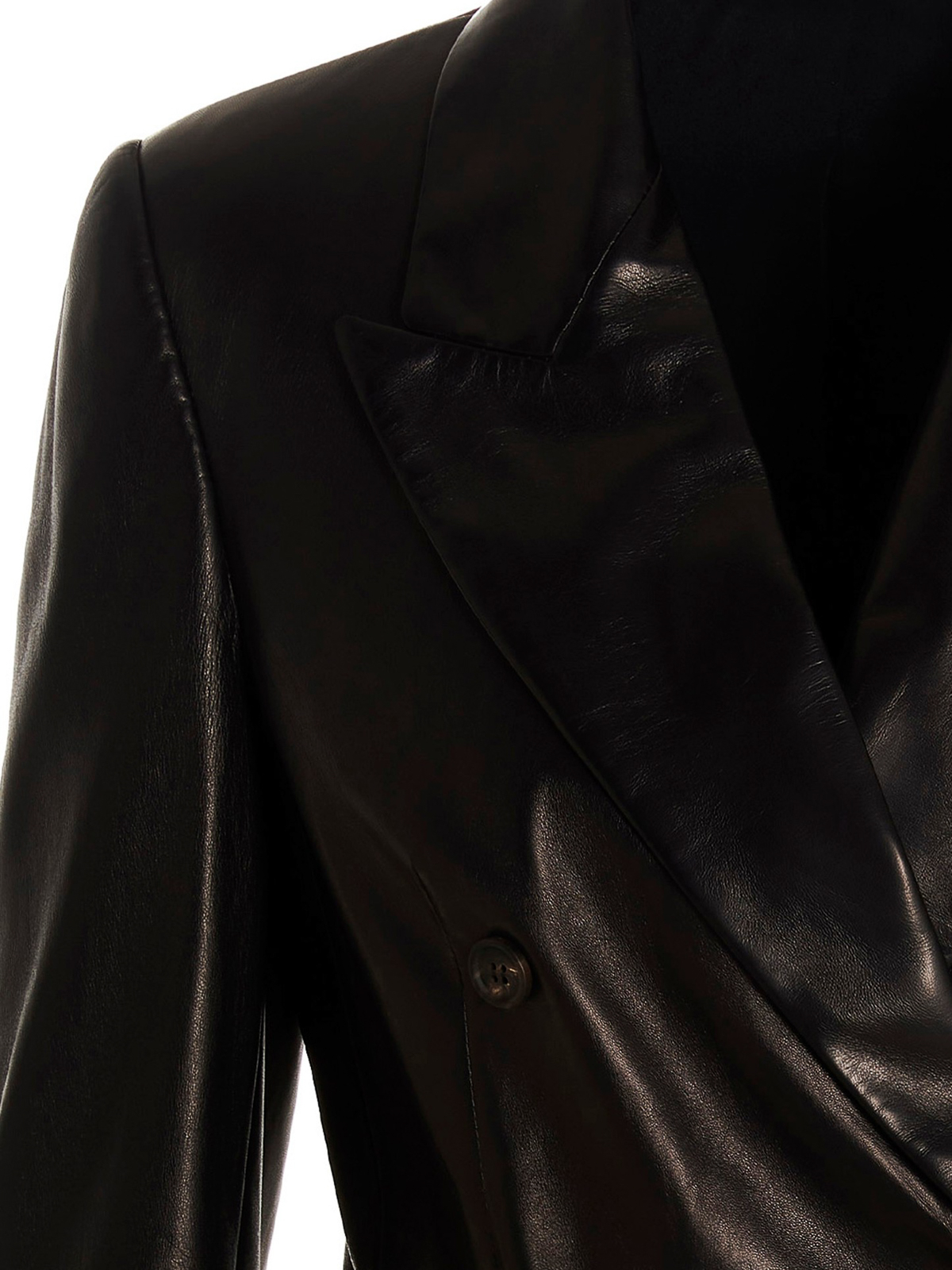 Double-breasted leather blazer jacket MPNPI2374C101 (Brunello Cucinelli / レザー&ファージャケット・コート ) | Brunello Cucinelli (ブルネロ・クチネリ)(2)