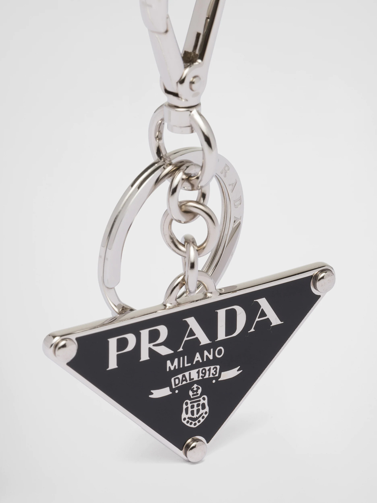 Saffiano leather and metal triangle keychain 1PS05766AF0H76 (Prada / キーリング・キーケース ) | Prada (プラダ)(1)