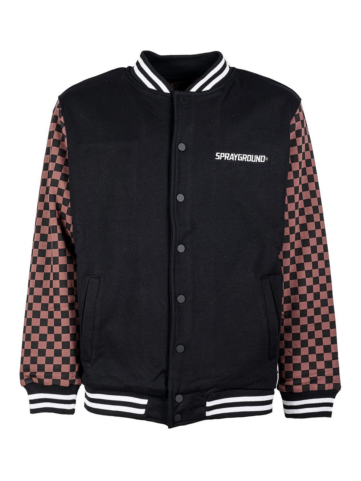 Checkerd varsity jacket SP232BROWNMARRONE (SPRAYGROUND / カジュアルジャケット ) | SPRAYGROUND (スプレーグラウンド)