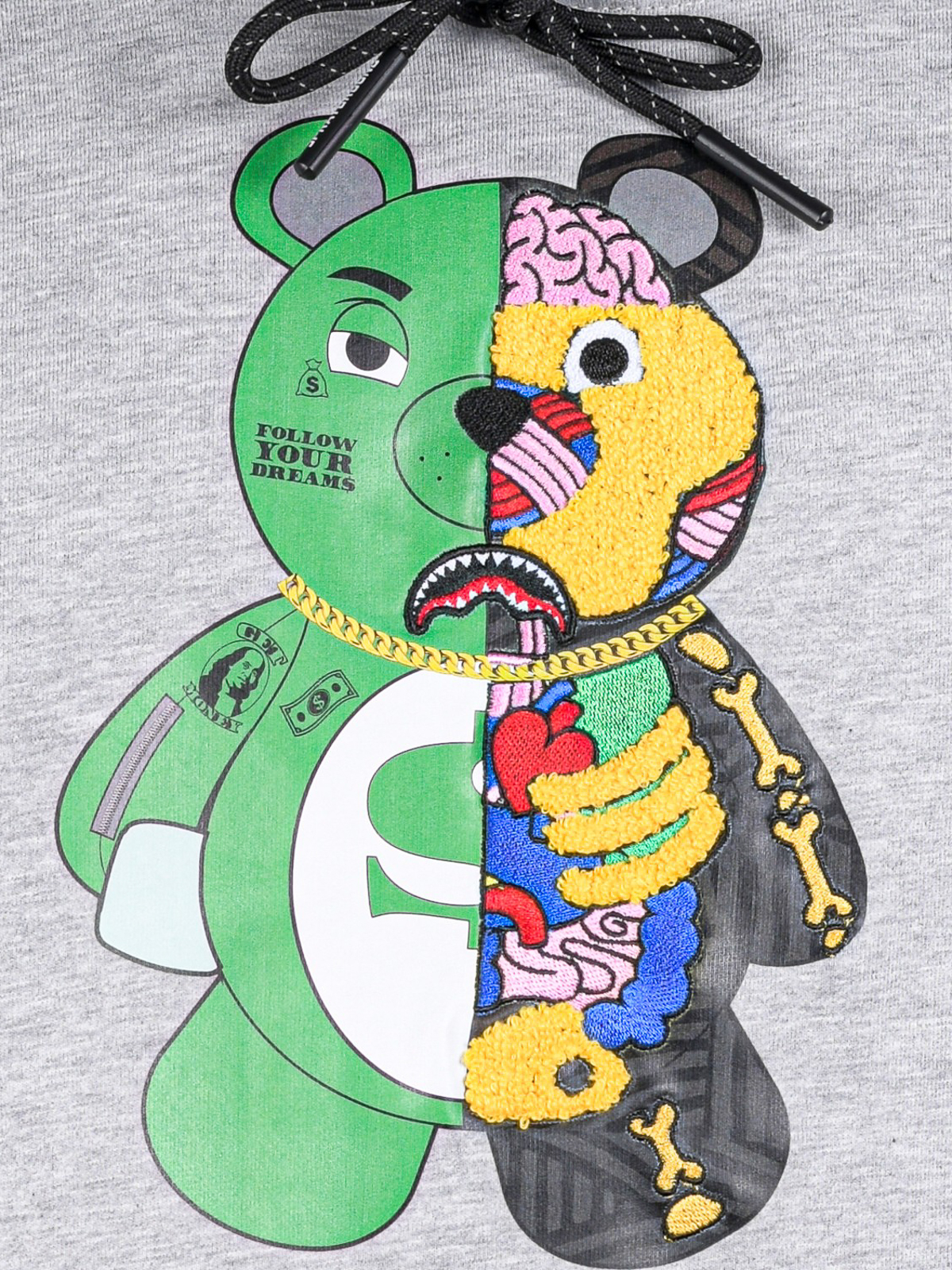 Anatomy Bear hoodie SP223GREYGRIGIO (SPRAYGROUND / スウェット・フーディー ) | SPRAYGROUND (スプレーグラウンド)(3)