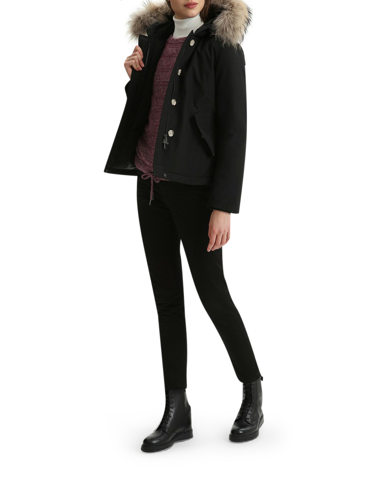 Arctic Raccoon short parka CFWWOU0548FRUT0001BLK (WOOLRICH / コート・ダウン ) | WOOLRICH (ウールリッチ)(1)