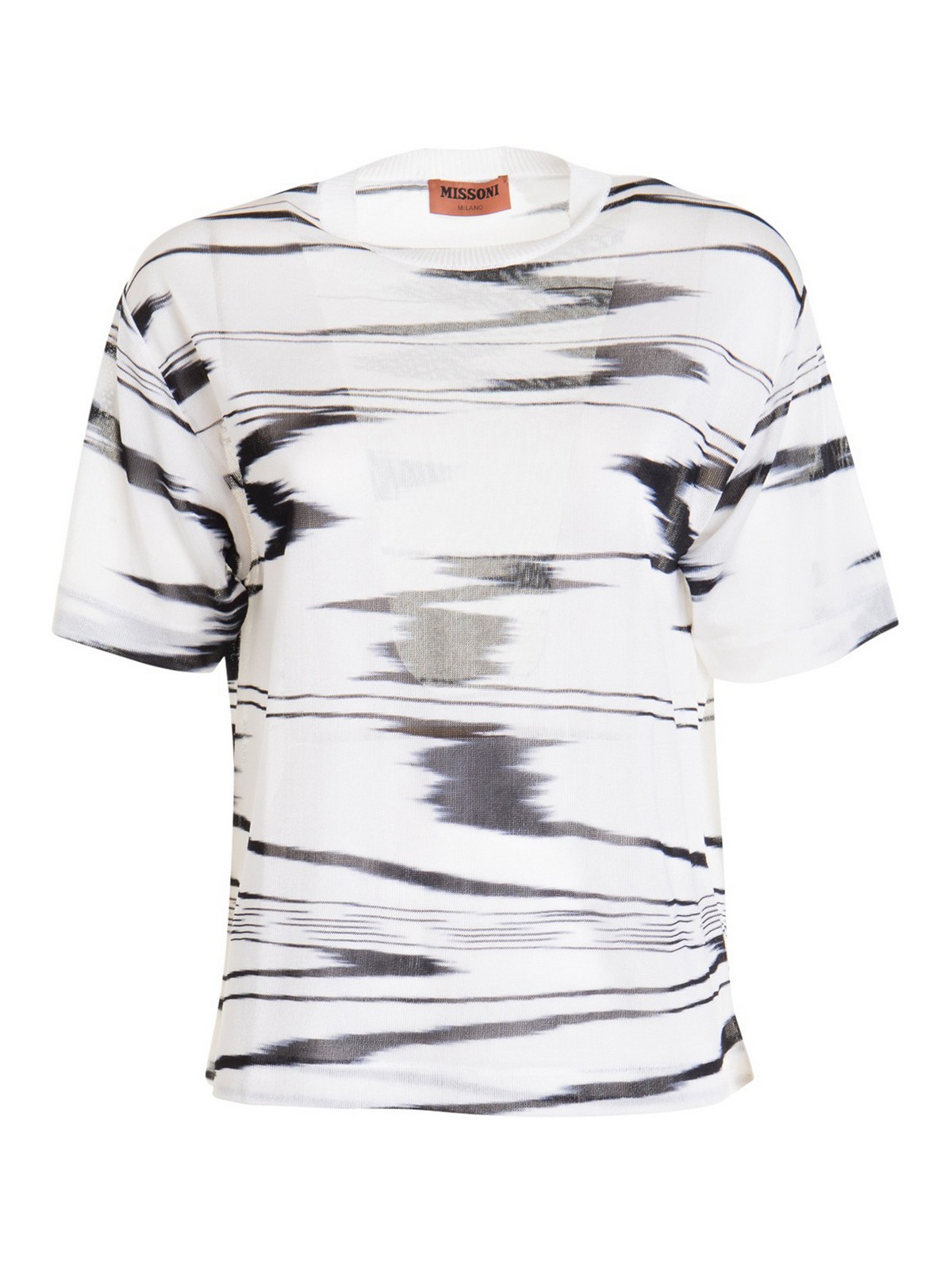 White tech fabric sweater DS22SN0DBK011FF0009 (MISSONI / ニット・セーター・カーディガン ) | MISSONI (ミッソー二)