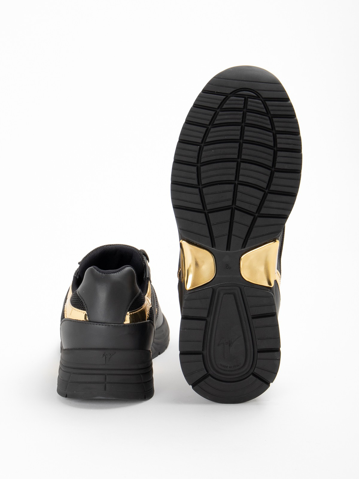 Black leather blend sneakers RU20041NERO (GIUSEPPE ZANOTTI / スニーカー ) | GIUSEPPE ZANOTTI (ジュゼッペ ザノッティ)(2)