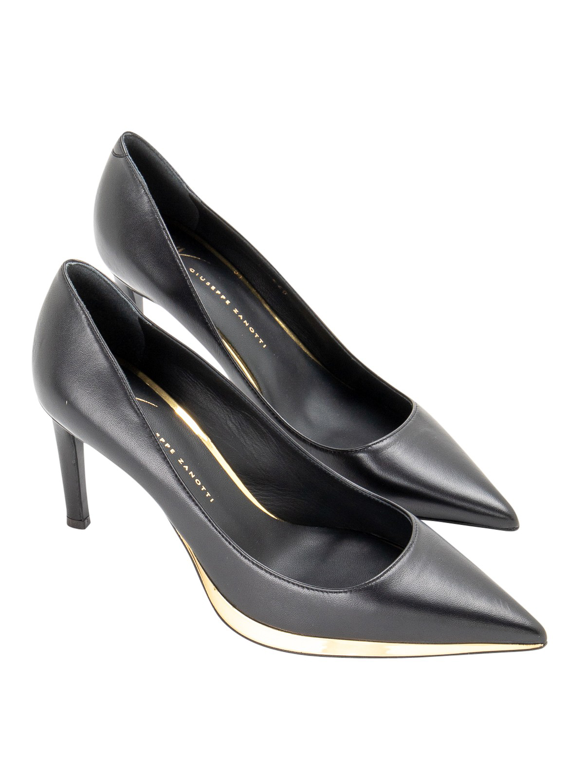 Black leather high-heel shoes I260008NERO (GIUSEPPE ZANOTTI / パンプス・ハイヒール ) | GIUSEPPE ZANOTTI (ジュゼッペ ザノッティ)(1)