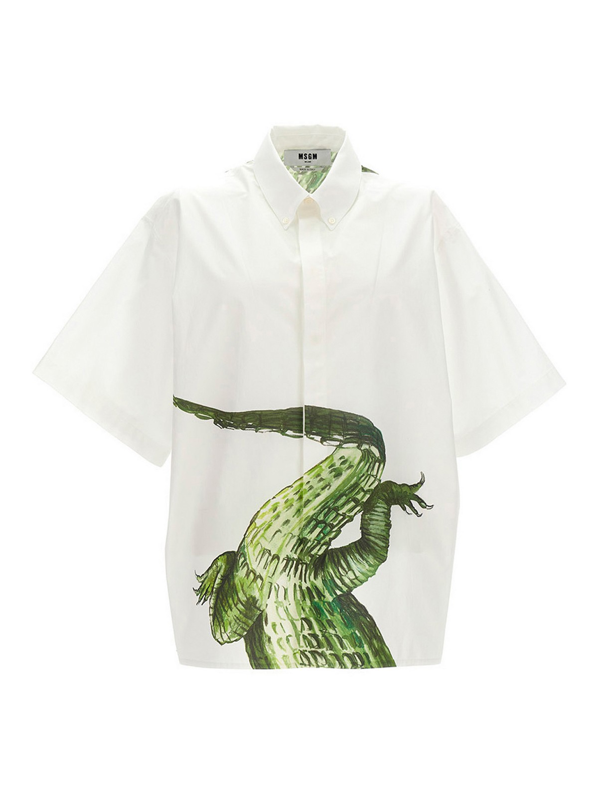 Crocodile shirt 3440ME23X23700801 (MSGM / シャツ・ブラウス ) | MSGM (エムエスジーエム)