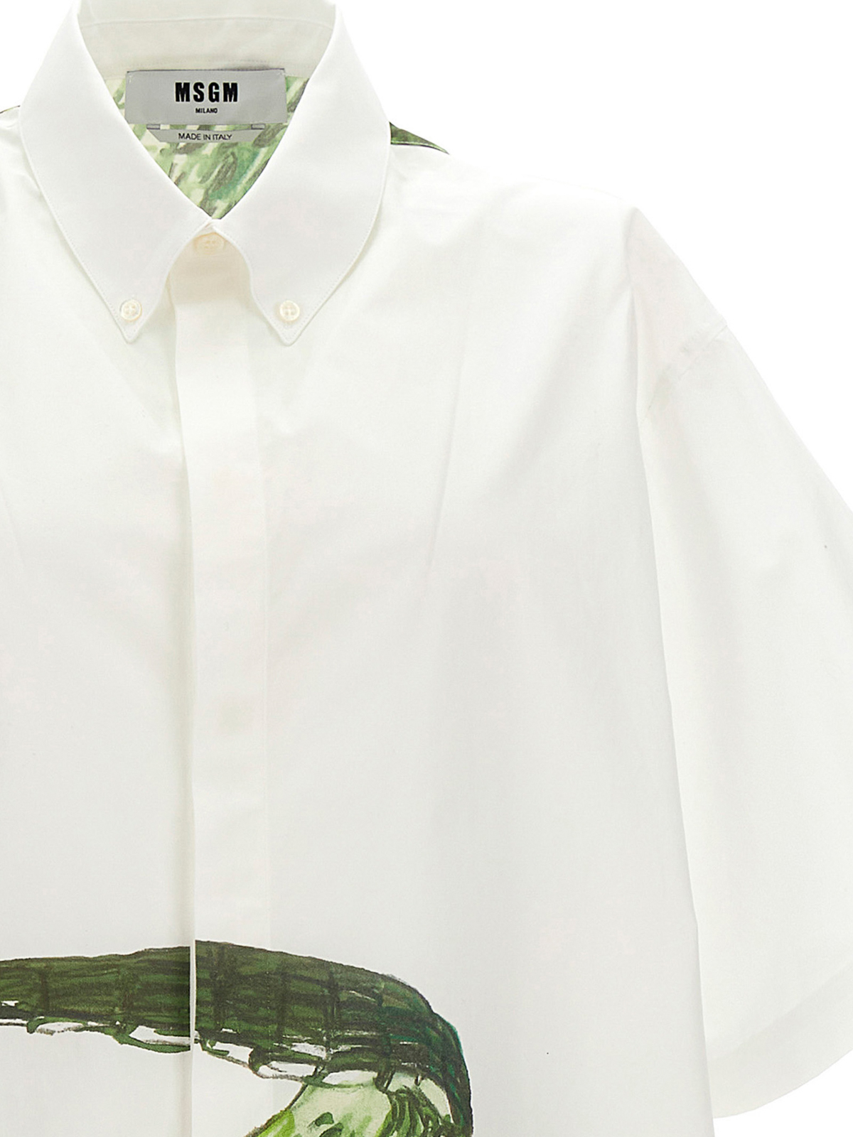 Crocodile shirt 3440ME23X23700801 (MSGM / シャツ・ブラウス ) | MSGM (エムエスジーエム)(3)