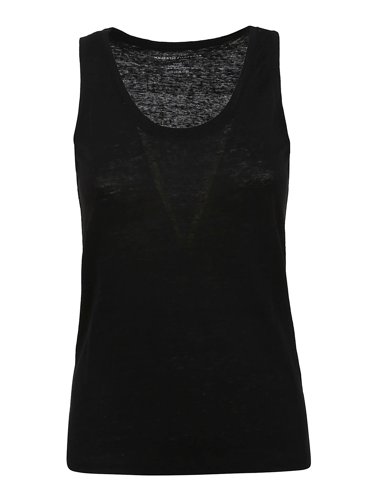 Black top E23M011FDE021002 (MAJESTIC FILATURES / タンクトップ・キャミソール ) | MAJESTIC FILATURES (マジェスティック フィラチュール)