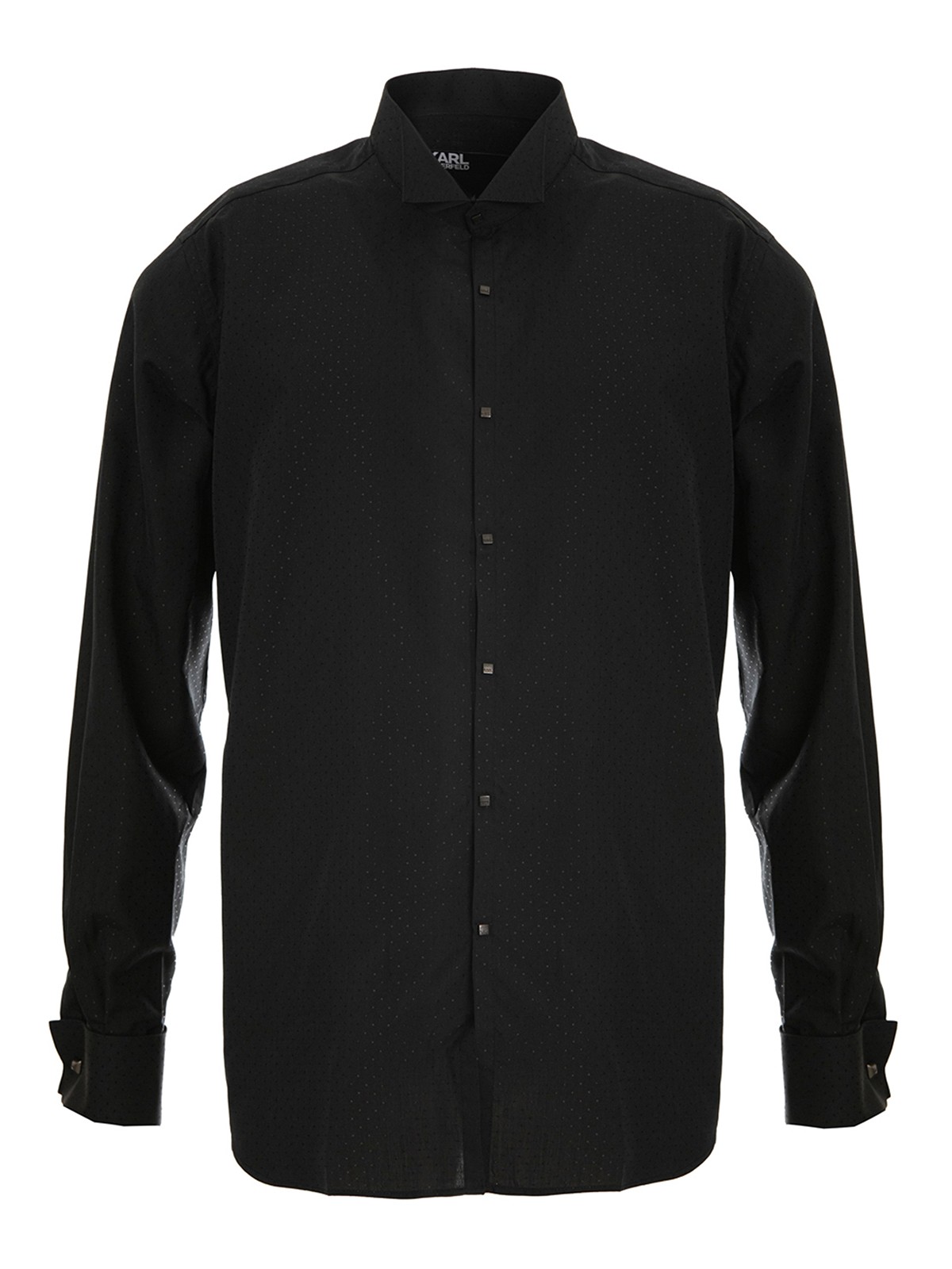 Microdots shirt snap buttons 60500661521619900 (KARL LAGERFELD / シャツ・ブラウス ) | KARL LAGERFELD (カール・ラガーフェルド)