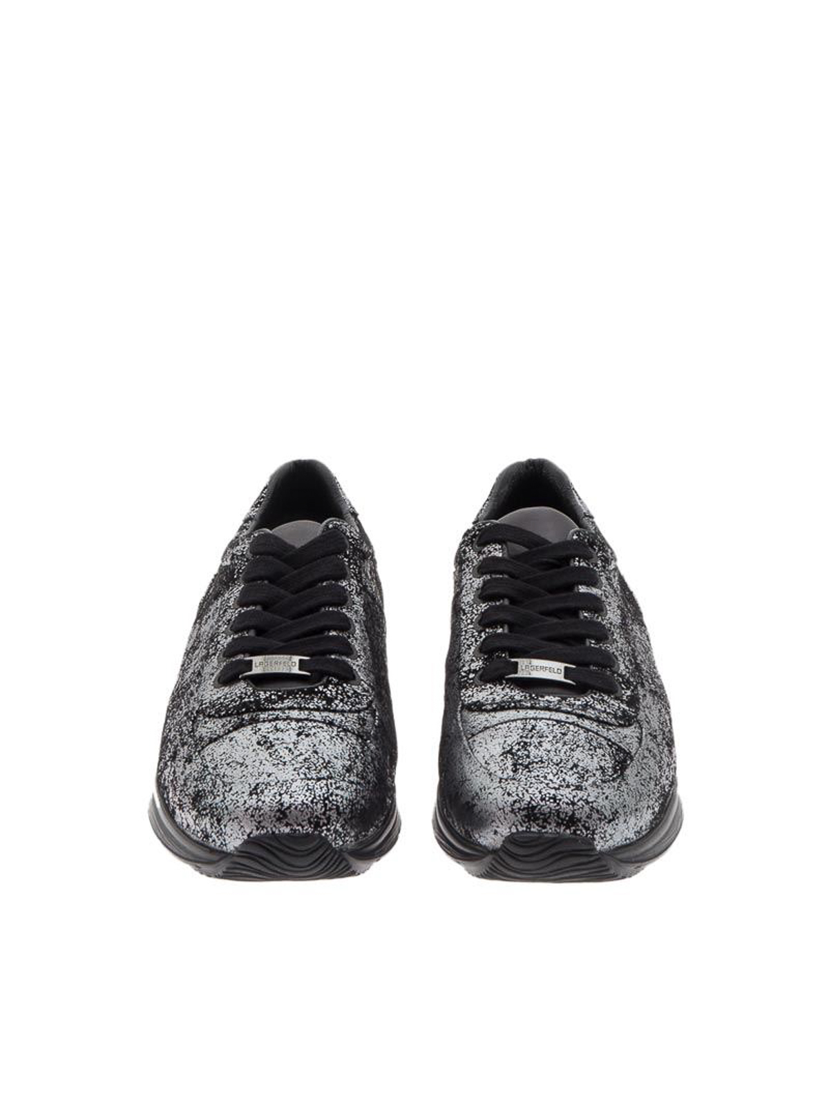 Silver craquel sneaker 856024672444ARGENTO (KARL LAGERFELD / スニーカー ) | KARL LAGERFELD (カール・ラガーフェルド)(2)