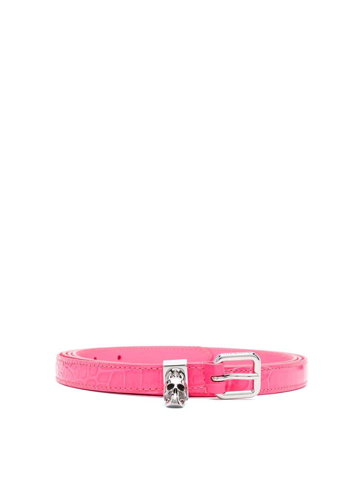 Skull leather double belt 6870791HB0I5908 (Alexander McQUEEN / ベルト・サスペンダー ) | Alexander McQUEEN (アレキサンダー・マックイーン)