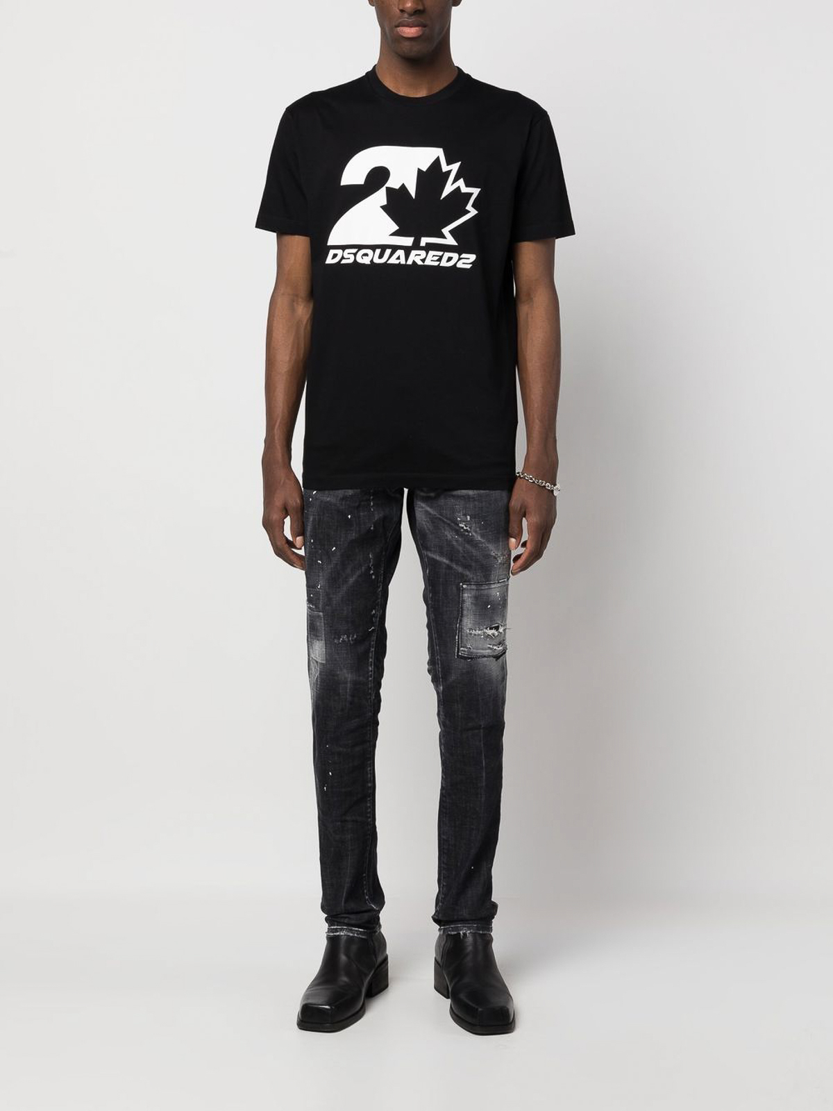 Dsquared2 trousers black S74LB1362S30357900 (Dsquared2 / ジーンズ ) | Dsquared2 (ディースクエアード)(4)