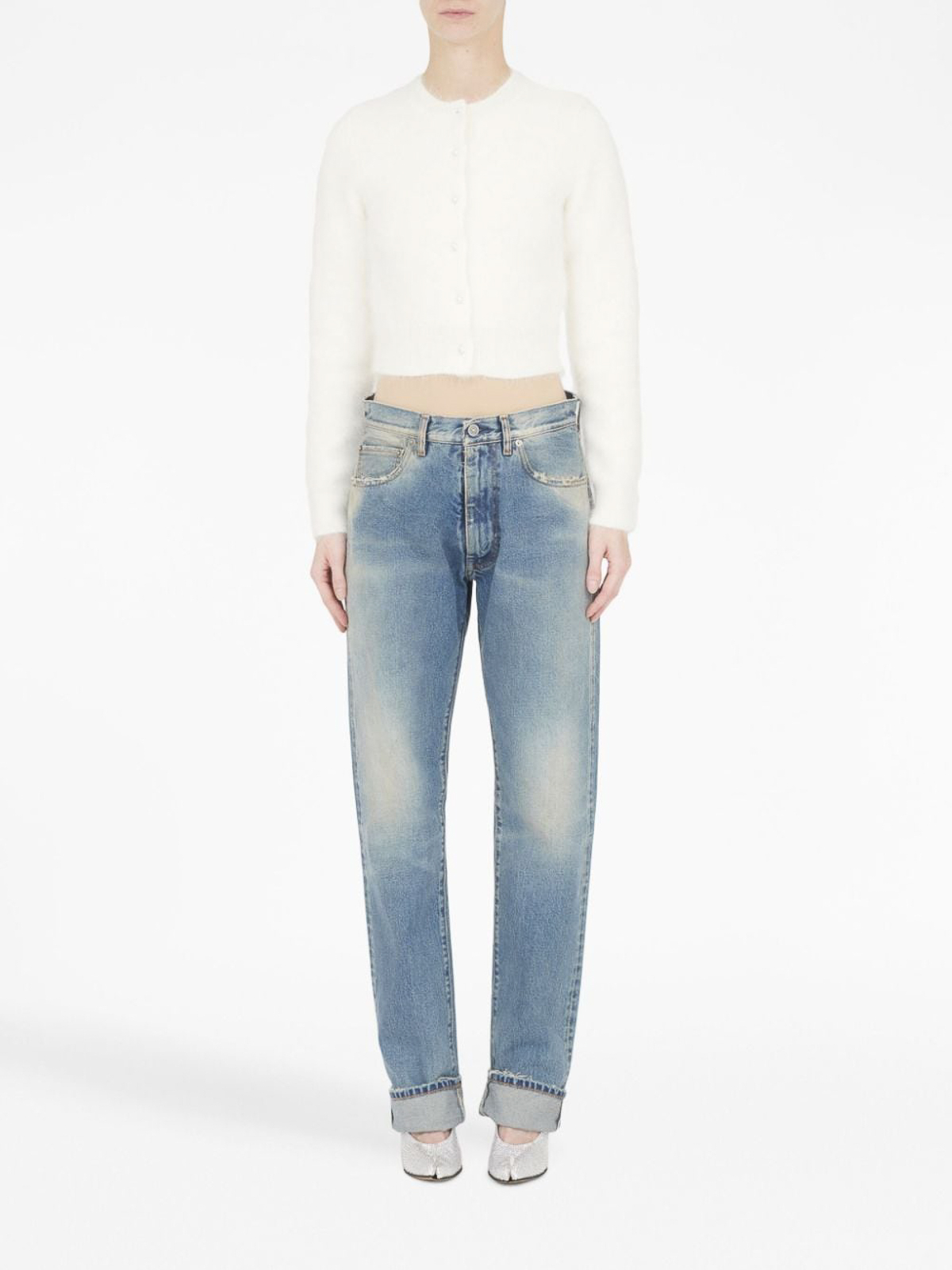 Maison Margiela Cropped Textured Cardigan S29HP0001S18269101 (MM6 Maison Margiela / ニット・セーター・カーディガン ) | MM6 Maison Margiela (エムエムシックス)(3)