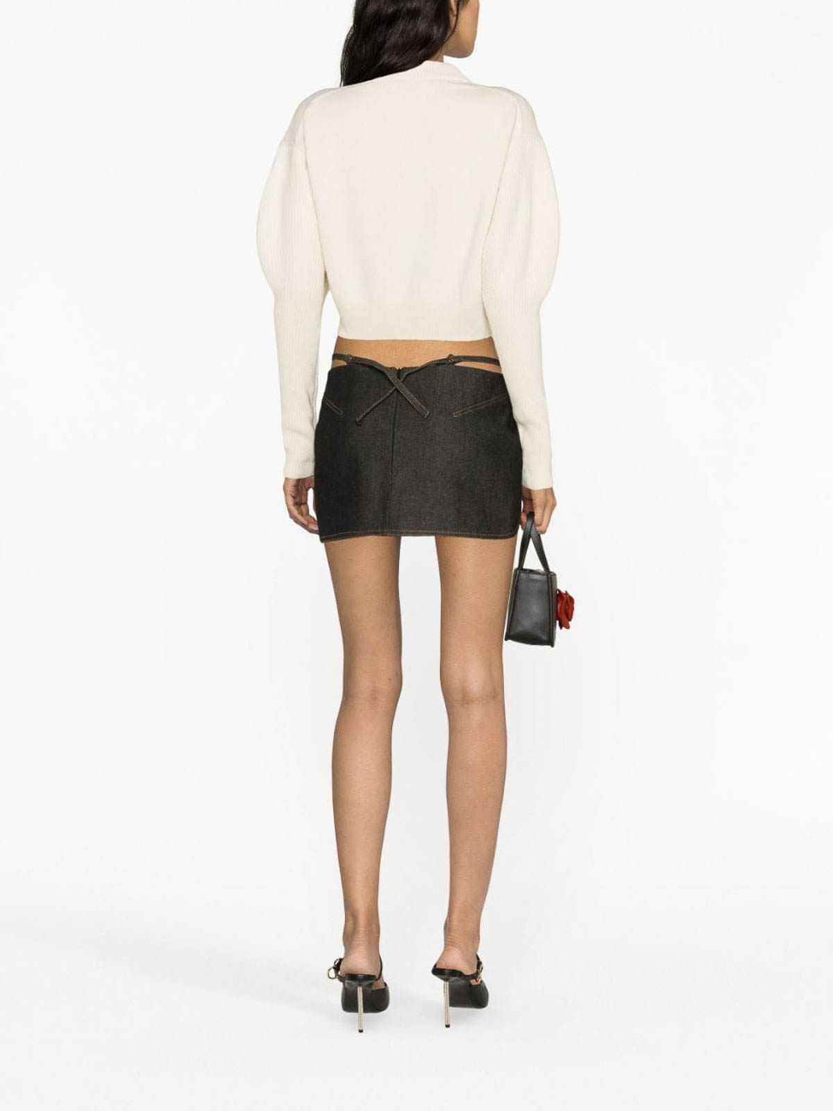 Cropped Wool-Cashmere Jumper 768797Q1A7G9004 (Alexander McQUEEN / ニット・セーター・カーディガン ) | Alexander McQUEEN (アレキサンダー・マックイーン)(3)
