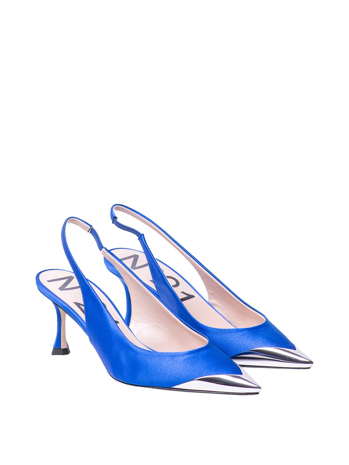 Slingback satin shoes 23ECPXNV15050X041 (N°21 / パンプス・ハイヒール ) | N°21 (ヌメロ ヴェントゥーノ)(1)