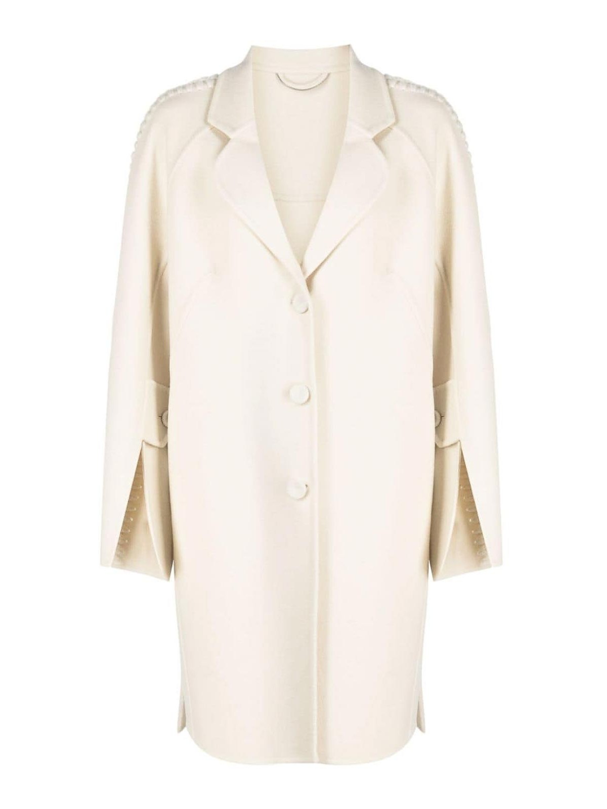 Notched-Lapels Wool Coat D436D310RHNG10107 (ERMANNO SCERVINO / コート ) | ERMANNO SCERVINO (エルマンノ シェルヴィーノ)