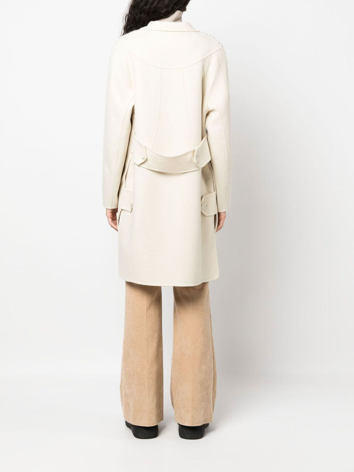 Notched-Lapels Wool Coat D436D310RHNG10107 (ERMANNO SCERVINO / コート ) | ERMANNO SCERVINO (エルマンノ シェルヴィーノ)(4)