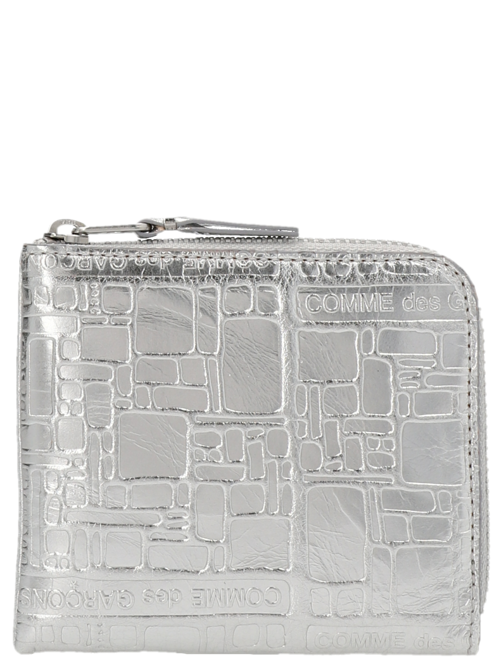 'Embossed Logotype' wallet SA3100EGSILVER (Comme Des Garçons Wallet / 財布・カードケース ) | Comme Des Garçons Wallet (コムデギャルソン ウォレット)