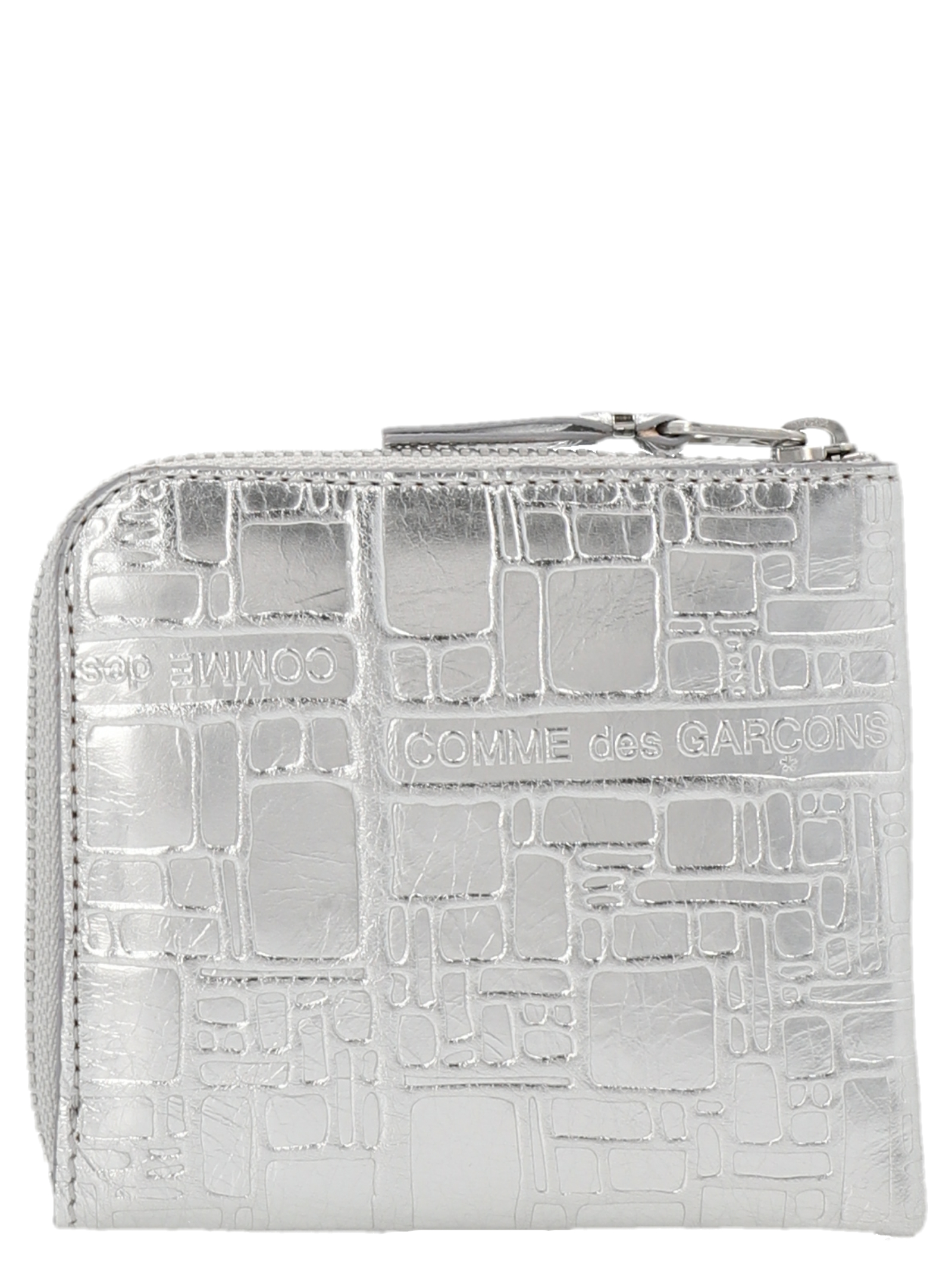 'Embossed Logotype' wallet SA3100EGSILVER (Comme Des Garçons Wallet / 財布・カードケース ) | Comme Des Garçons Wallet (コムデギャルソン ウォレット)(1)