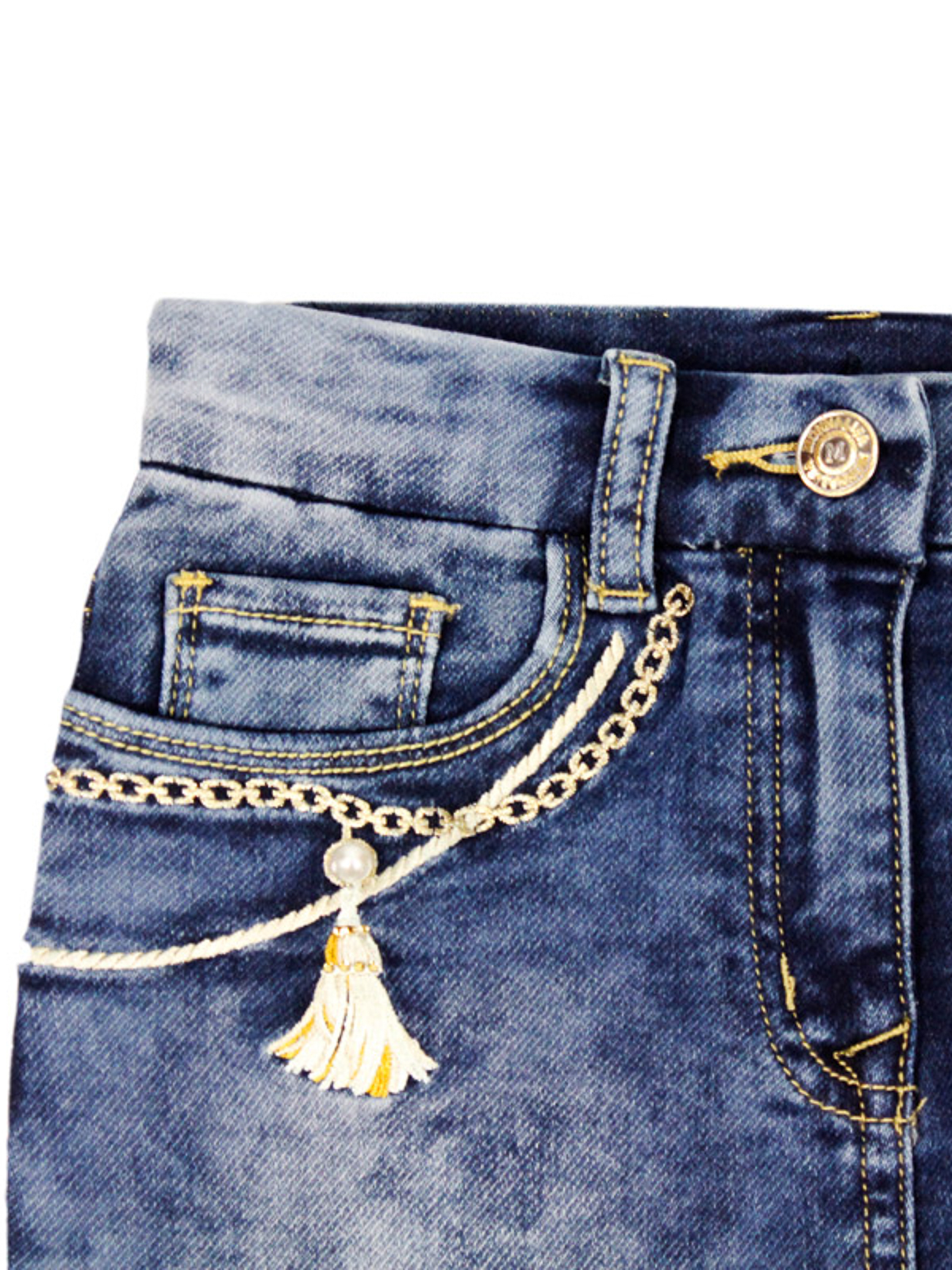 Monnalisa skirts Light Wash 19A70410500055 (MONNALISA / スカート ) | MONNALISA (モナリザ)(1)