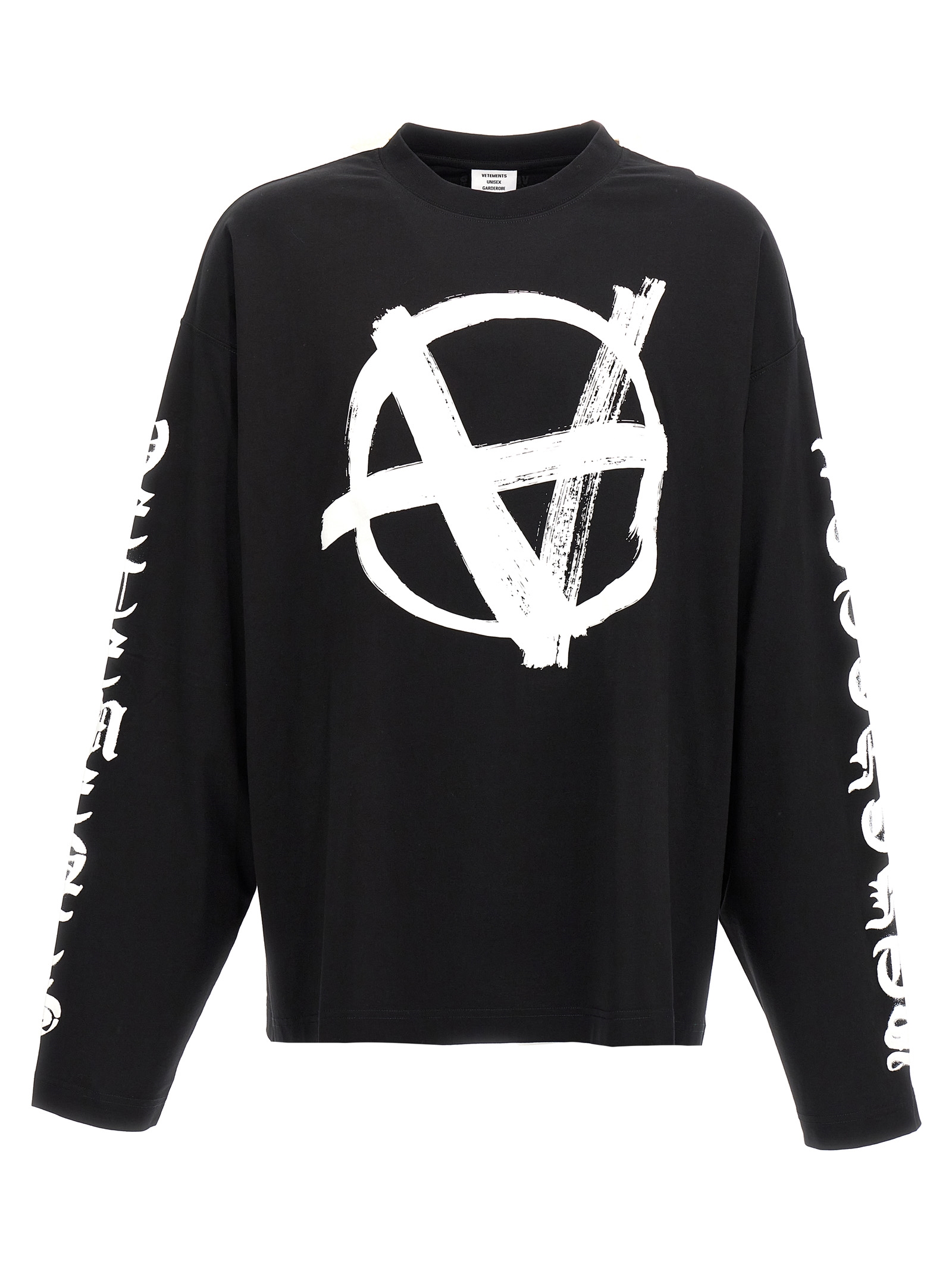 'Double Anarchy' T-shirt UA65LS650BBLACK (VETEMENTS / Tシャツ・カットソー ) | VETEMENTS (ヴェトモン)
