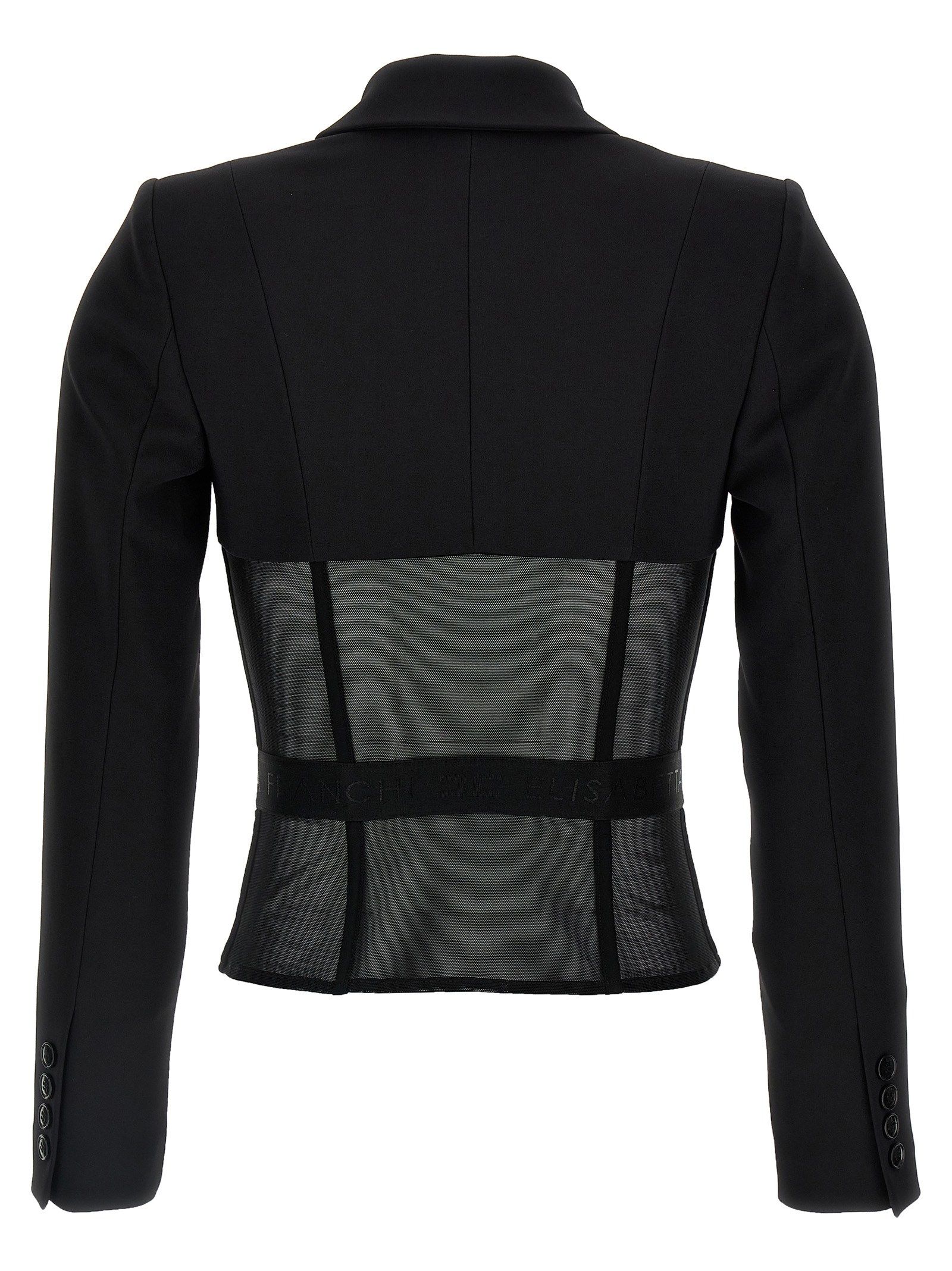Crêpe and tulle blazer GI13151E2110 (Elisabetta Franchi / スーツ・ジャケット ) | Elisabetta Franchi (エリザベッタ フランキ)(1)